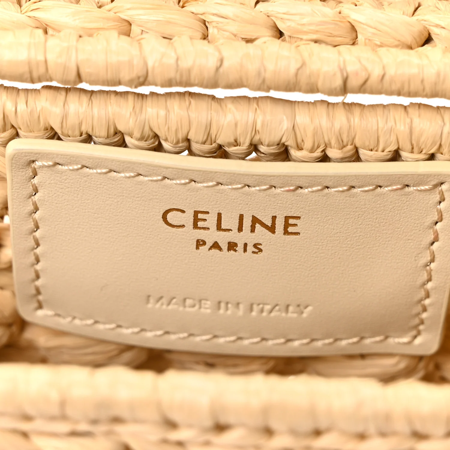 Raffia Effect Claude Chain Shoulder Bag Natural - Image 6