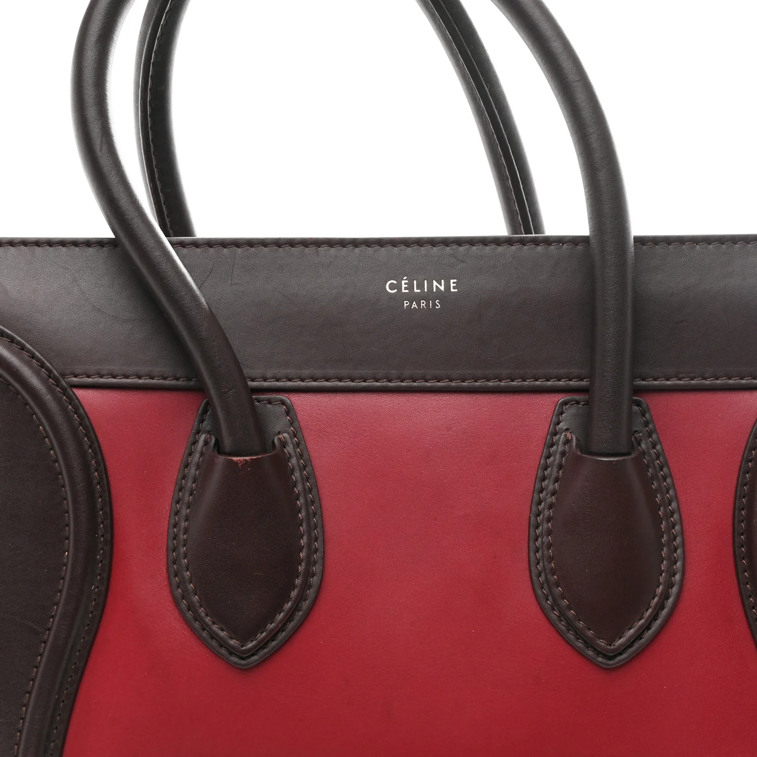 Satin Calfskin Mini Tri-Color Luggage Blood - Image 8