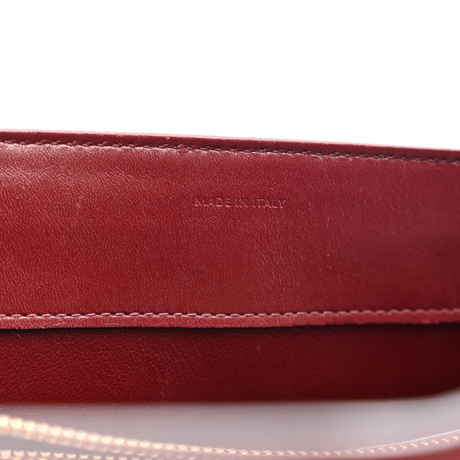 Satinated Calfskin Medium 16 Top Handle Bag Light Burgundy - Image 7