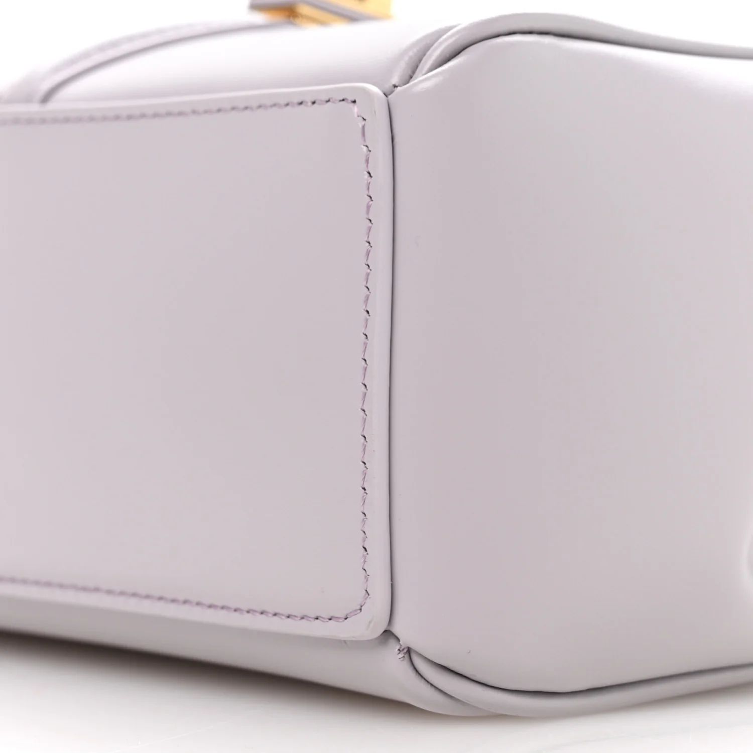 Satinated Calfskin Mini 16 Top Handle Bag Lilac - Image 12