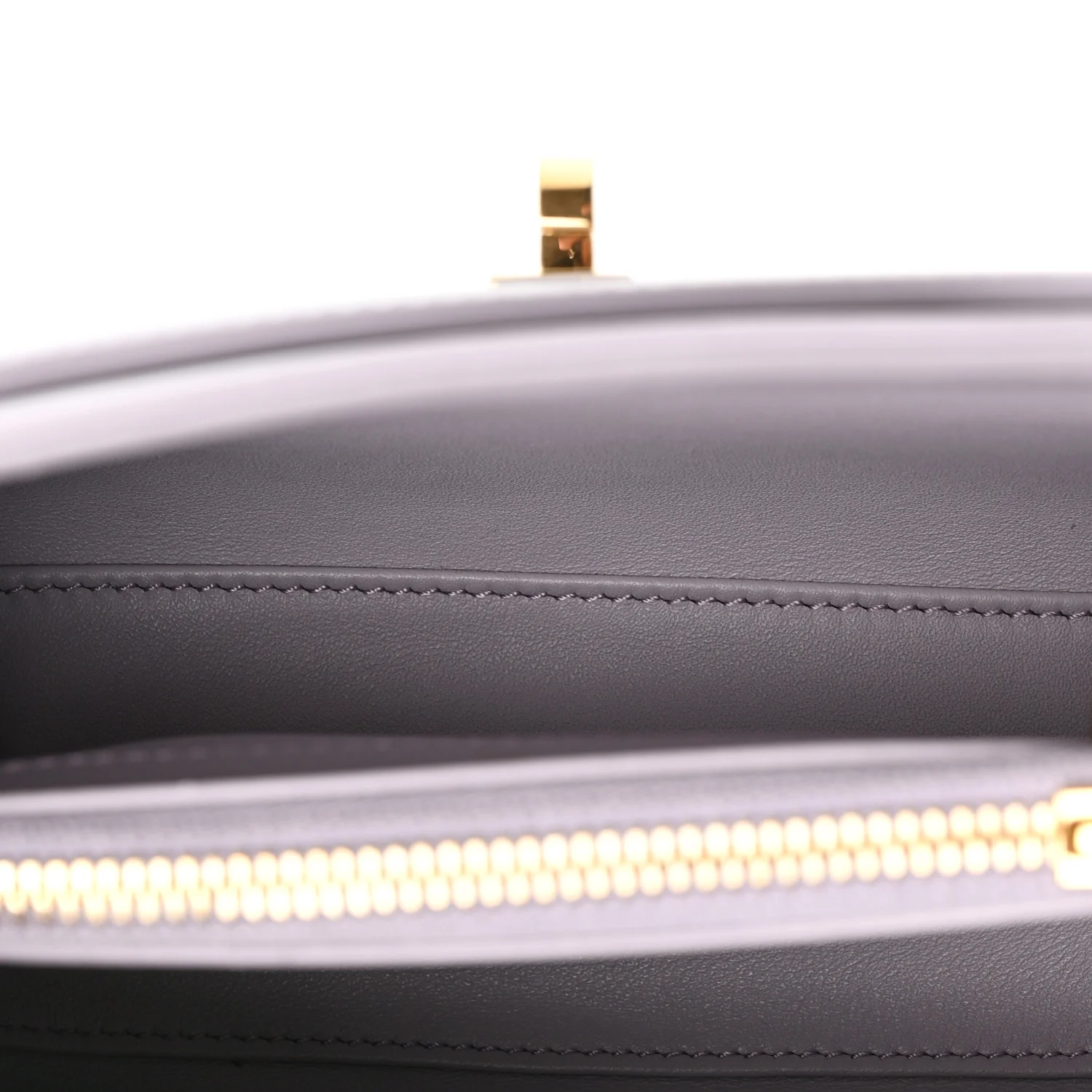 Satinated Calfskin Mini 16 Top Handle Bag Lilac - Image 5