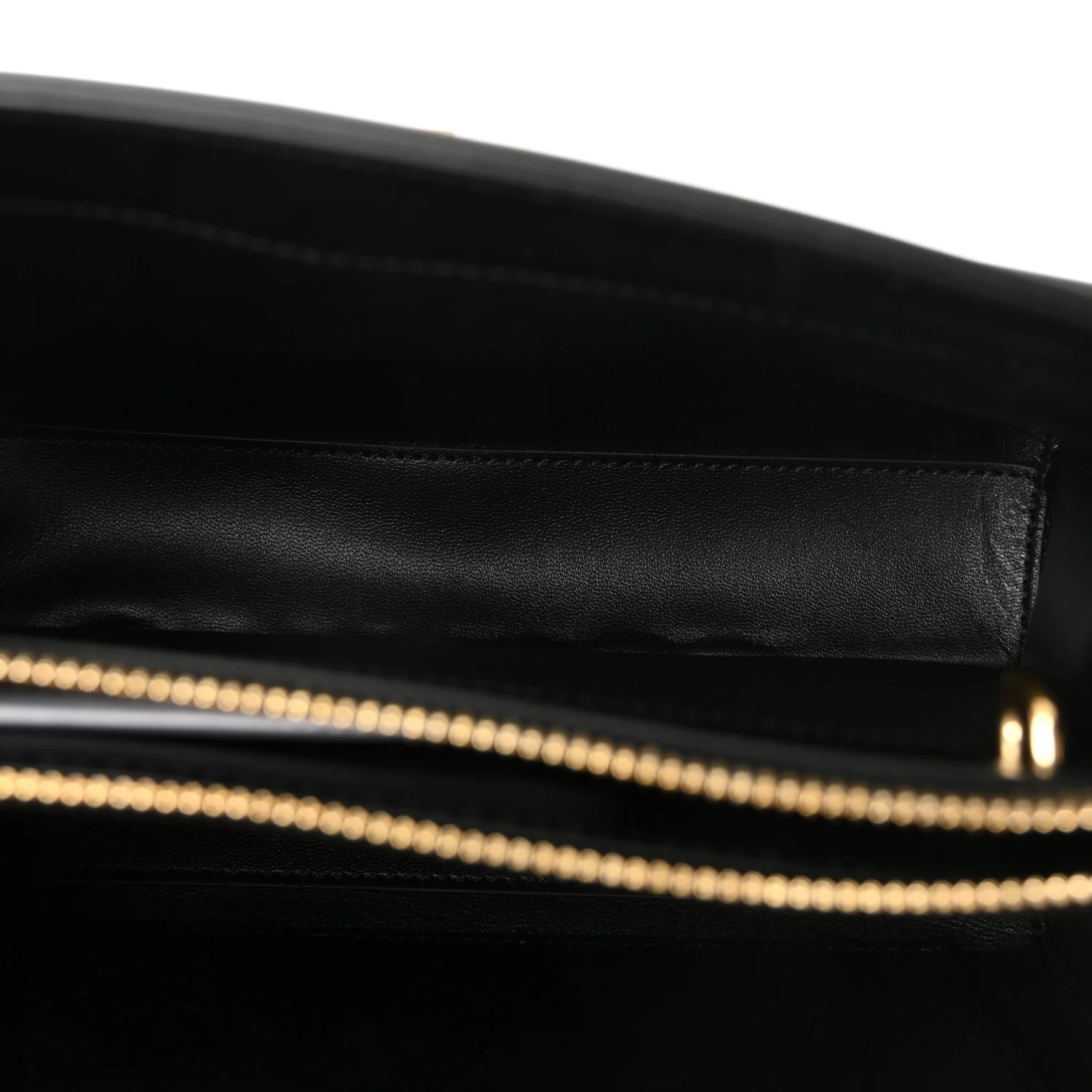 Satinated Calfskin Small 16 Top Handle Bag Black - Image 5