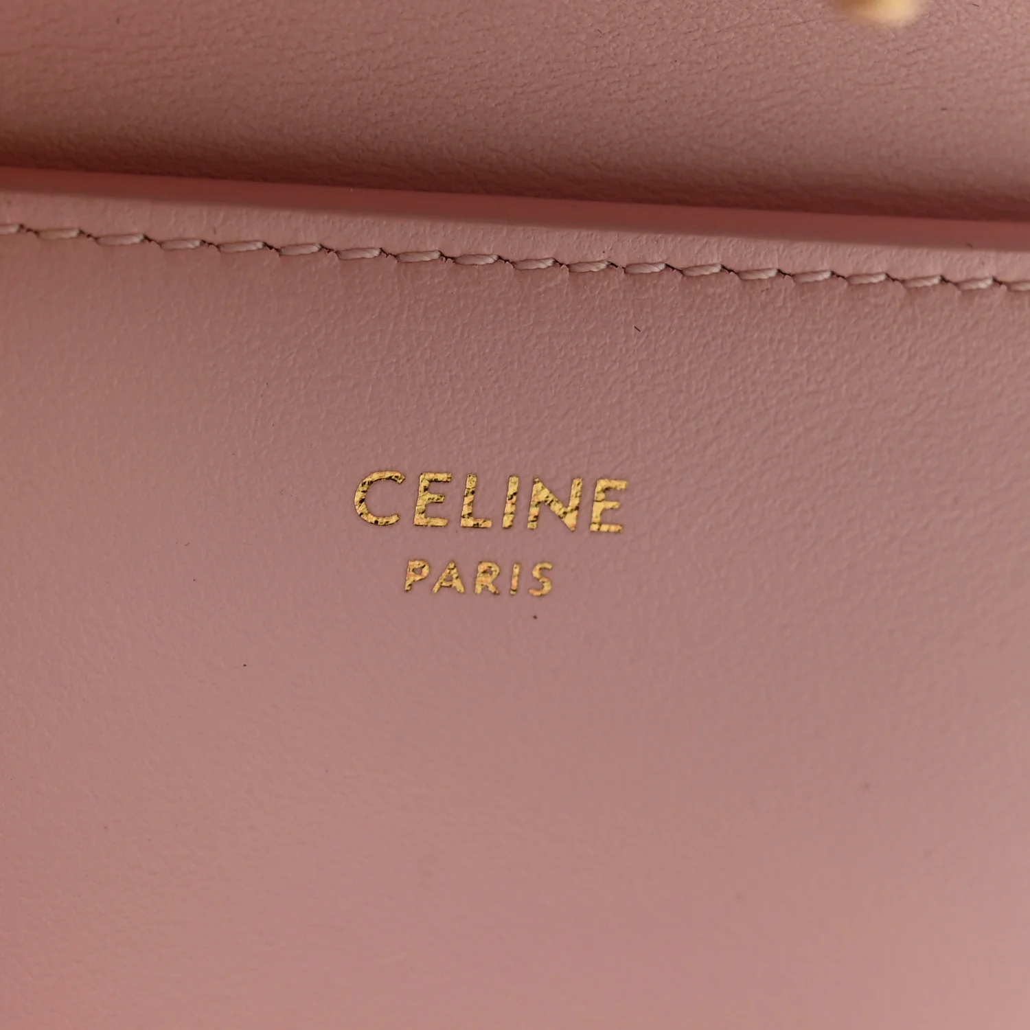 Shiny Calfskin Compact Triomphe Wallet With Coin Purse Pink - Image 6