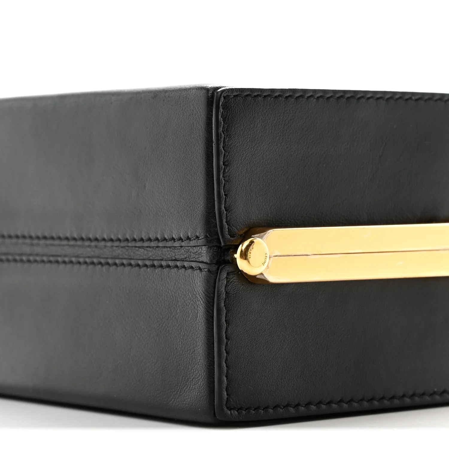 Shiny Calfskin Lana Triomphe Minaudiere Black - Image 18