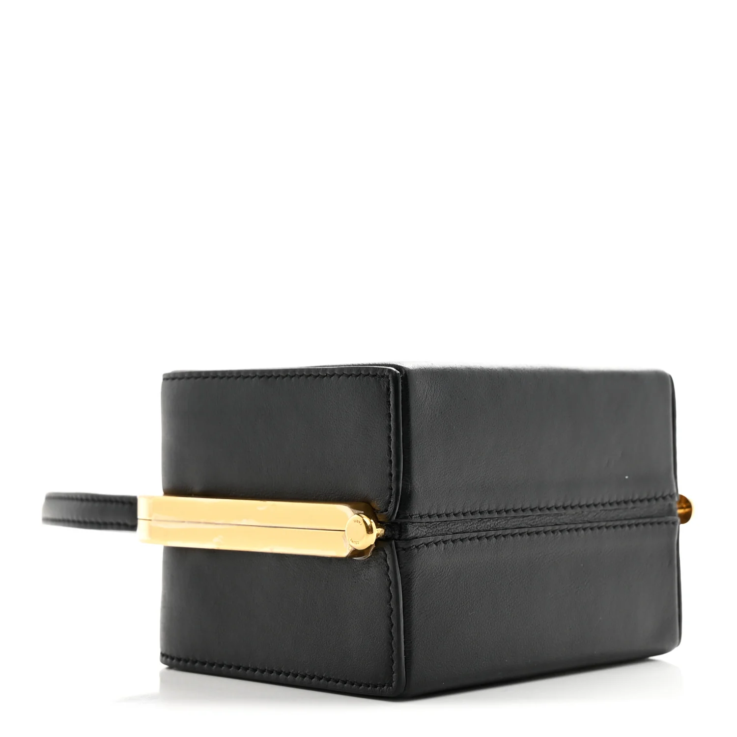 Shiny Calfskin Lana Triomphe Minaudiere Black - Image 6