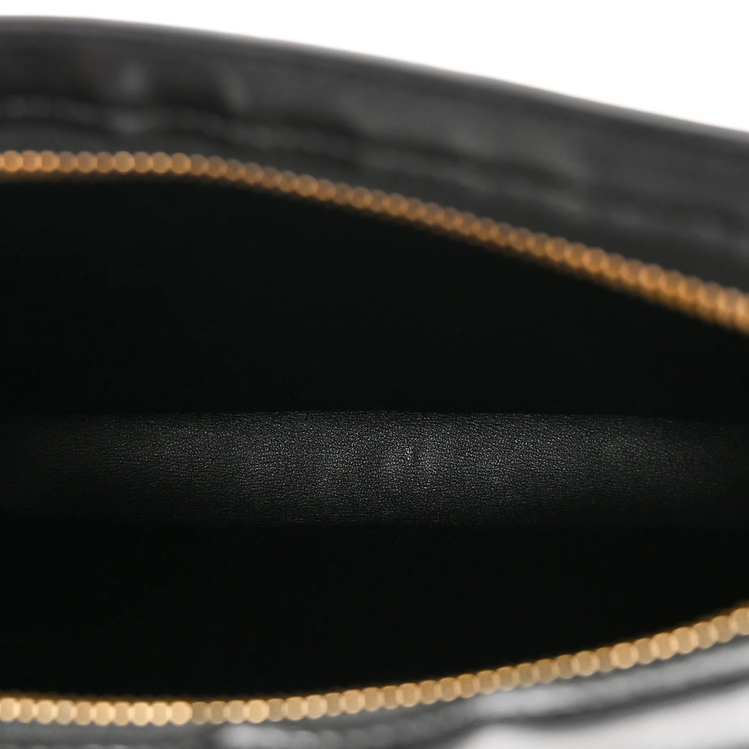 Shiny Calfskin Medium Croque Bag Black - Image 5