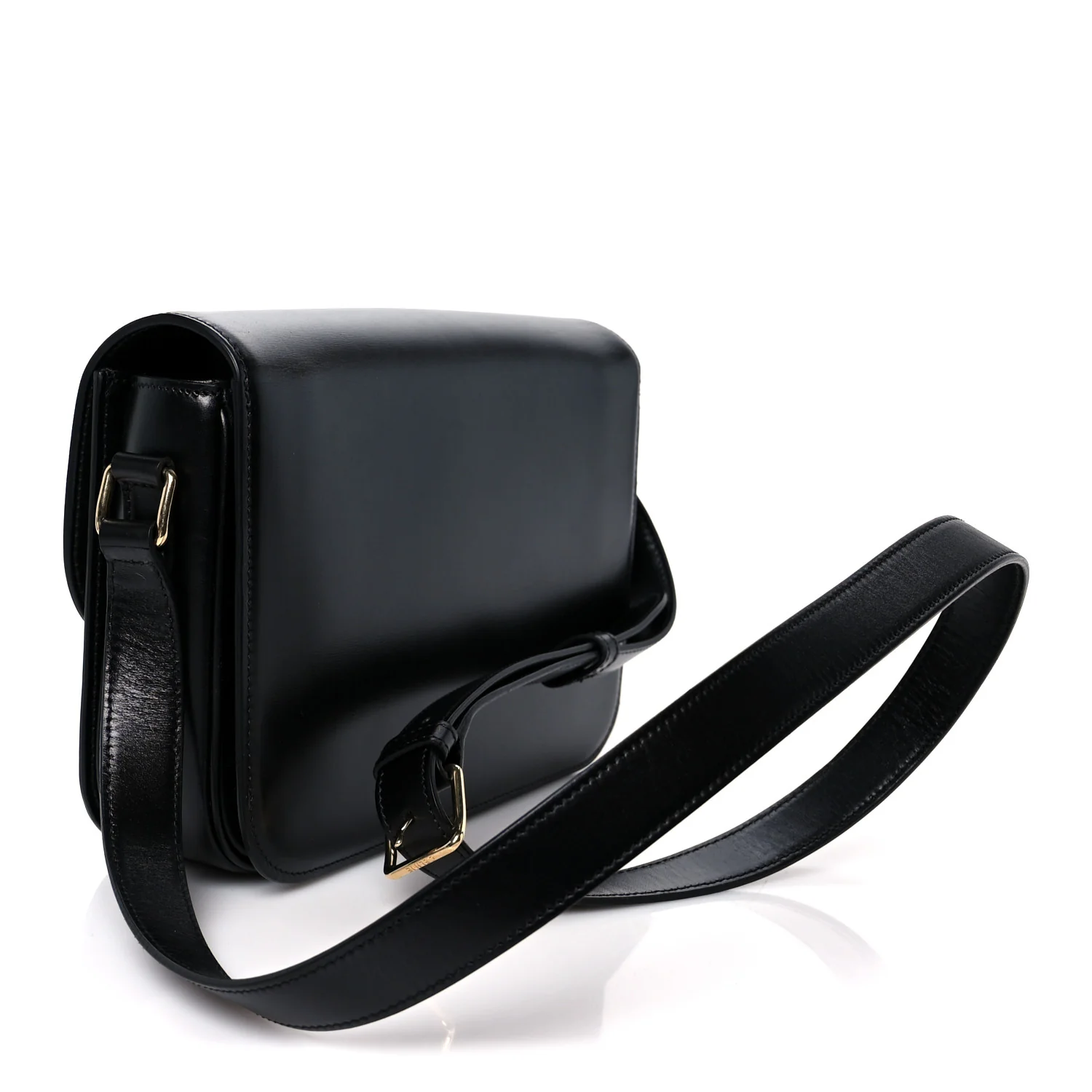Shiny Calfskin Medium Triomphe Black - Image 3