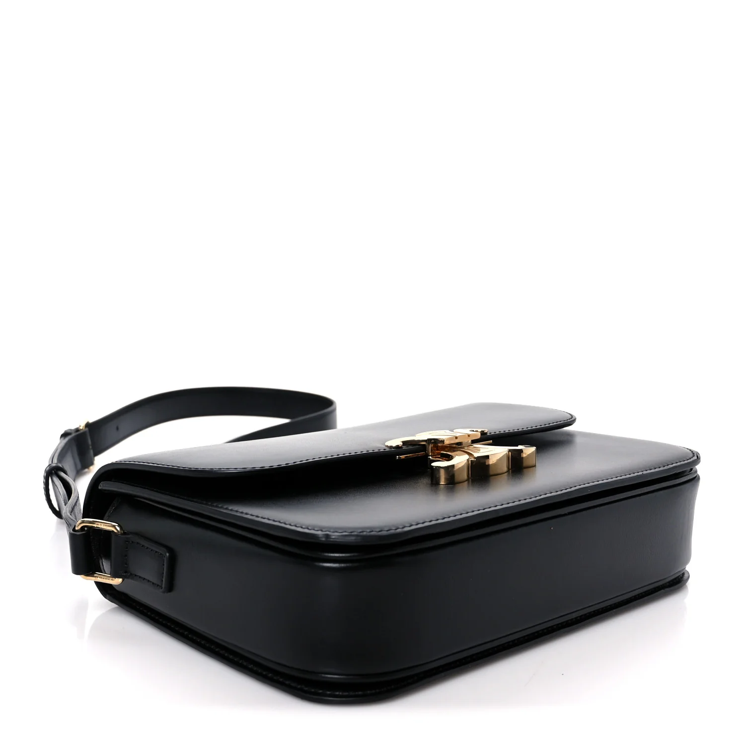 Shiny Calfskin Medium Triomphe Black - Image 4