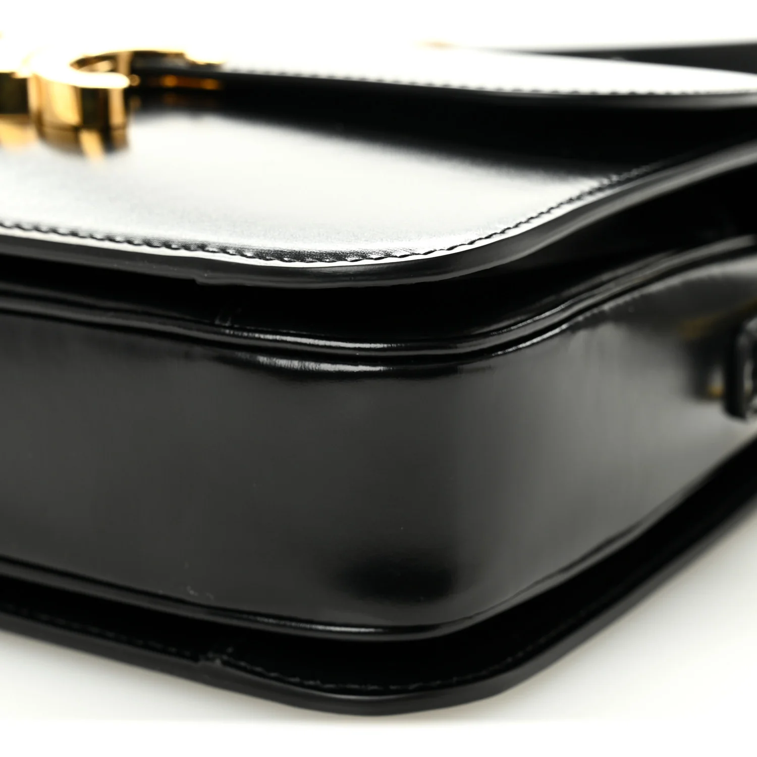Shiny Calfskin Medium Triomphe Black - Image 10