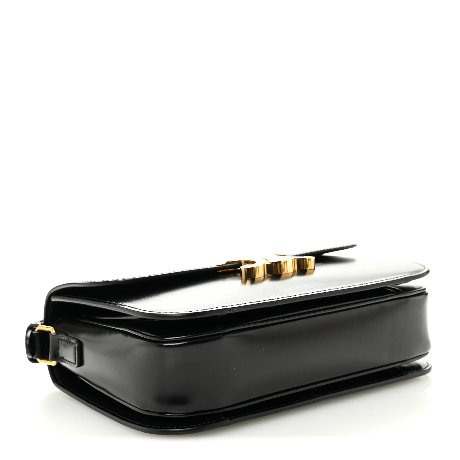 Shiny Calfskin Medium Triomphe Black - Image 4