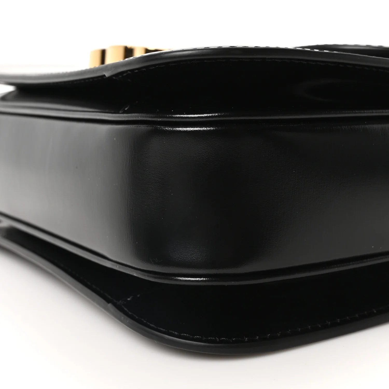 Shiny Calfskin Medium Triomphe Black - Image 10