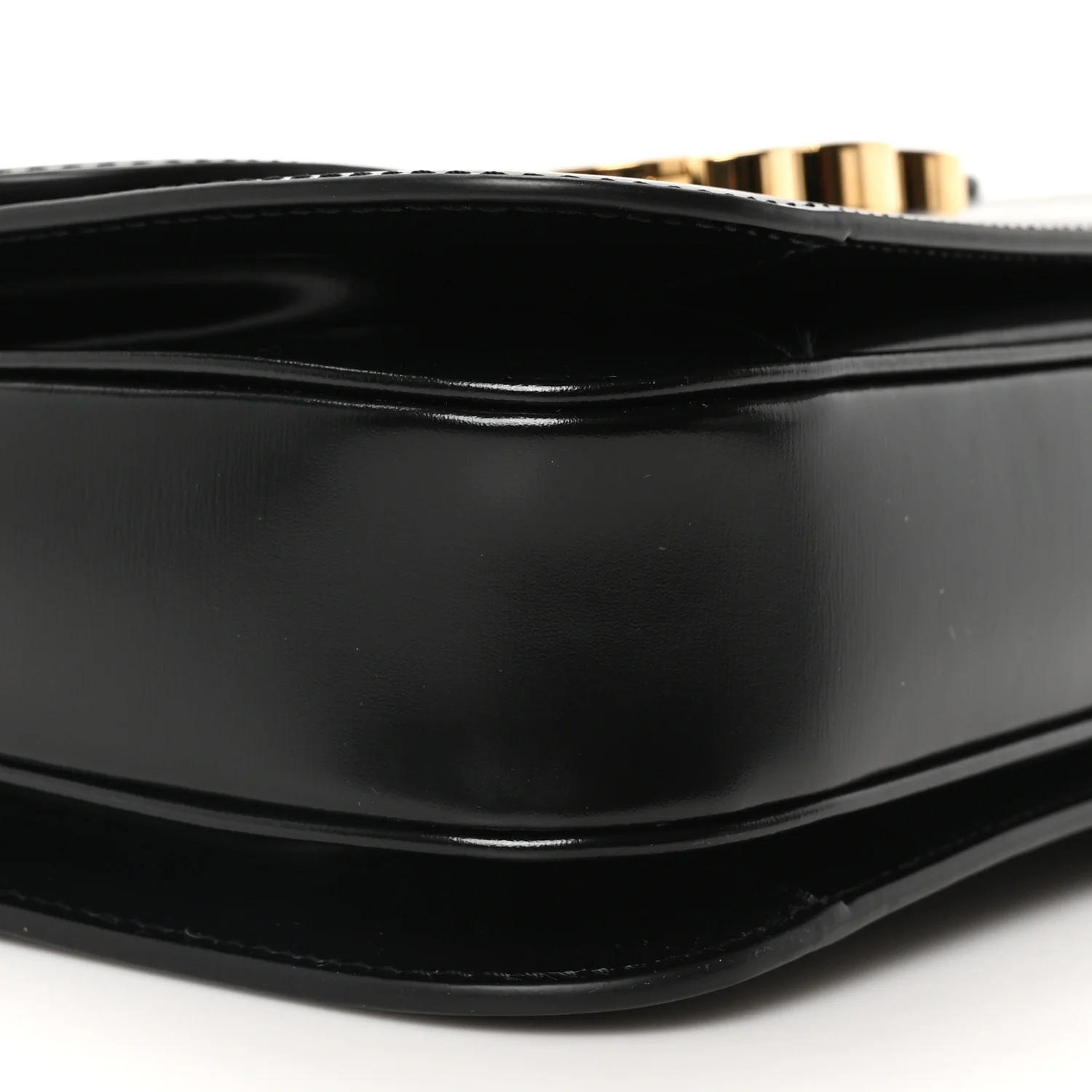 Shiny Calfskin Medium Triomphe Black - Image 9