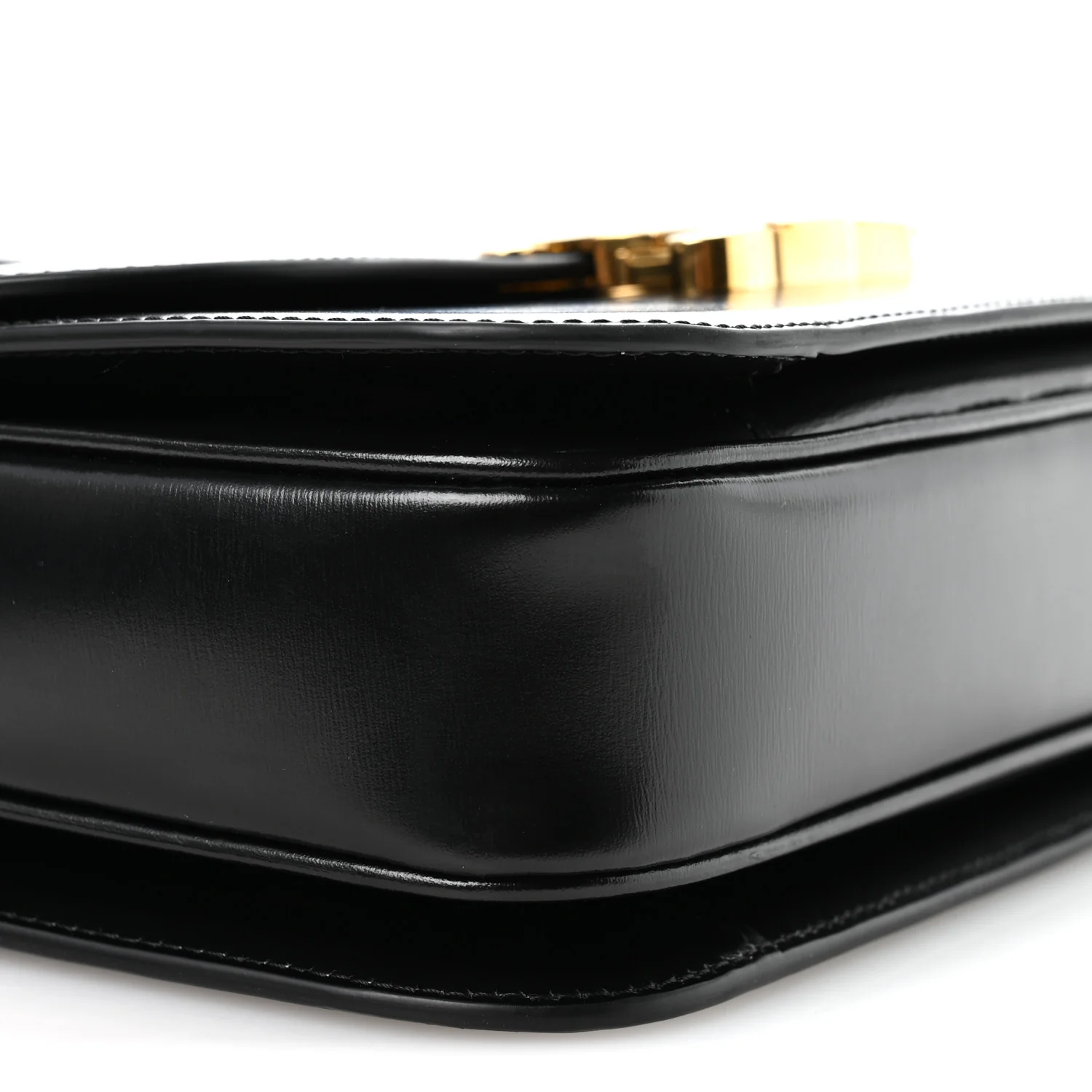 Shiny Calfskin Medium Triomphe Black - Image 11