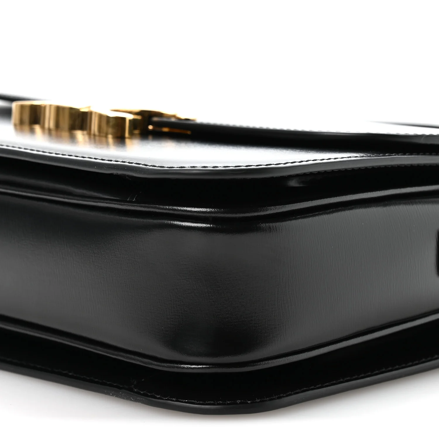 Shiny Calfskin Medium Triomphe Black - Image 12