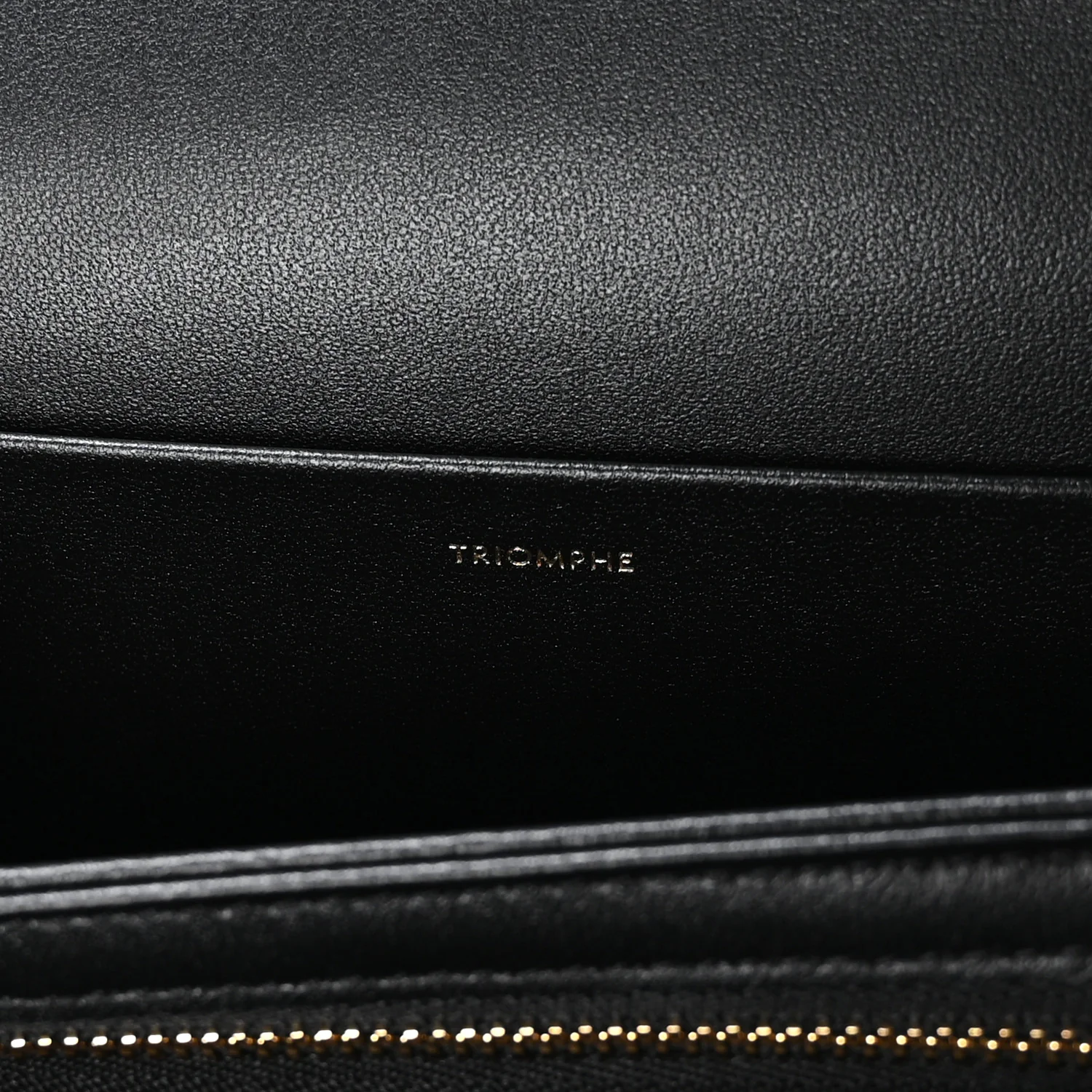 Shiny Calfskin Medium Triomphe Black - Image 8