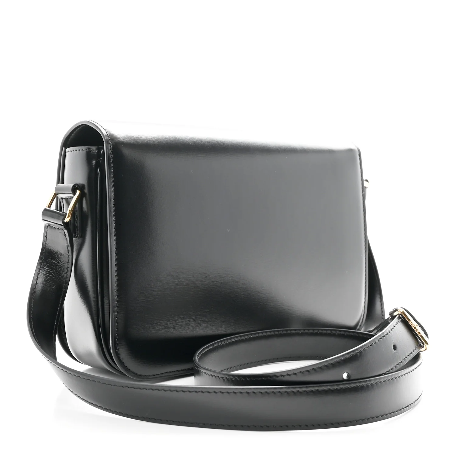 Shiny Calfskin Medium Triomphe Black - Image 3