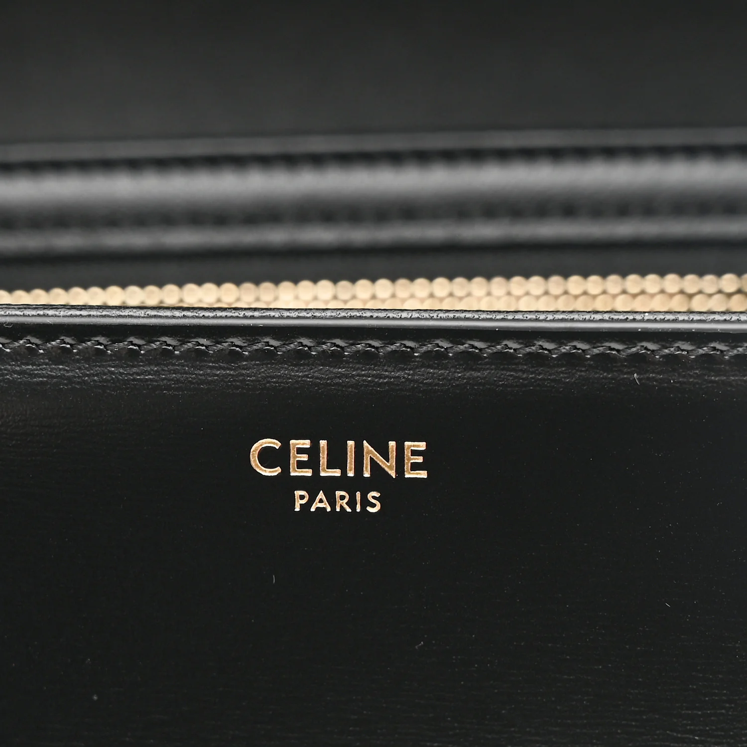 Shiny Calfskin Medium Triomphe Black - Image 6