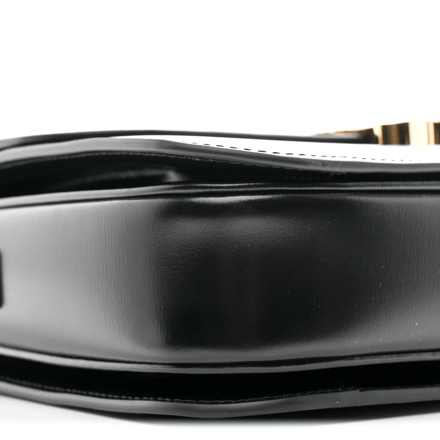 Shiny Calfskin Medium Triomphe Black - Image 9