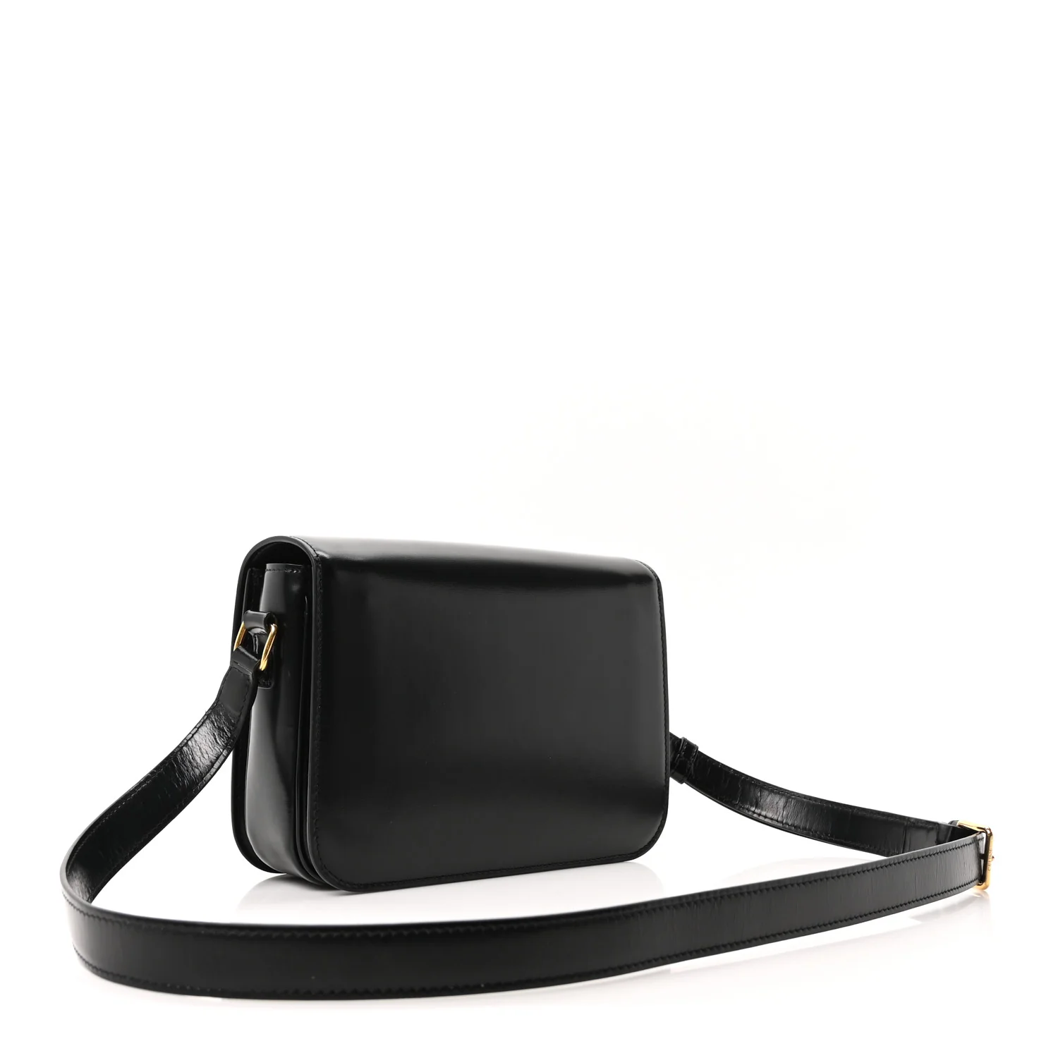 Shiny Calfskin Medium Triomphe Black - Image 3