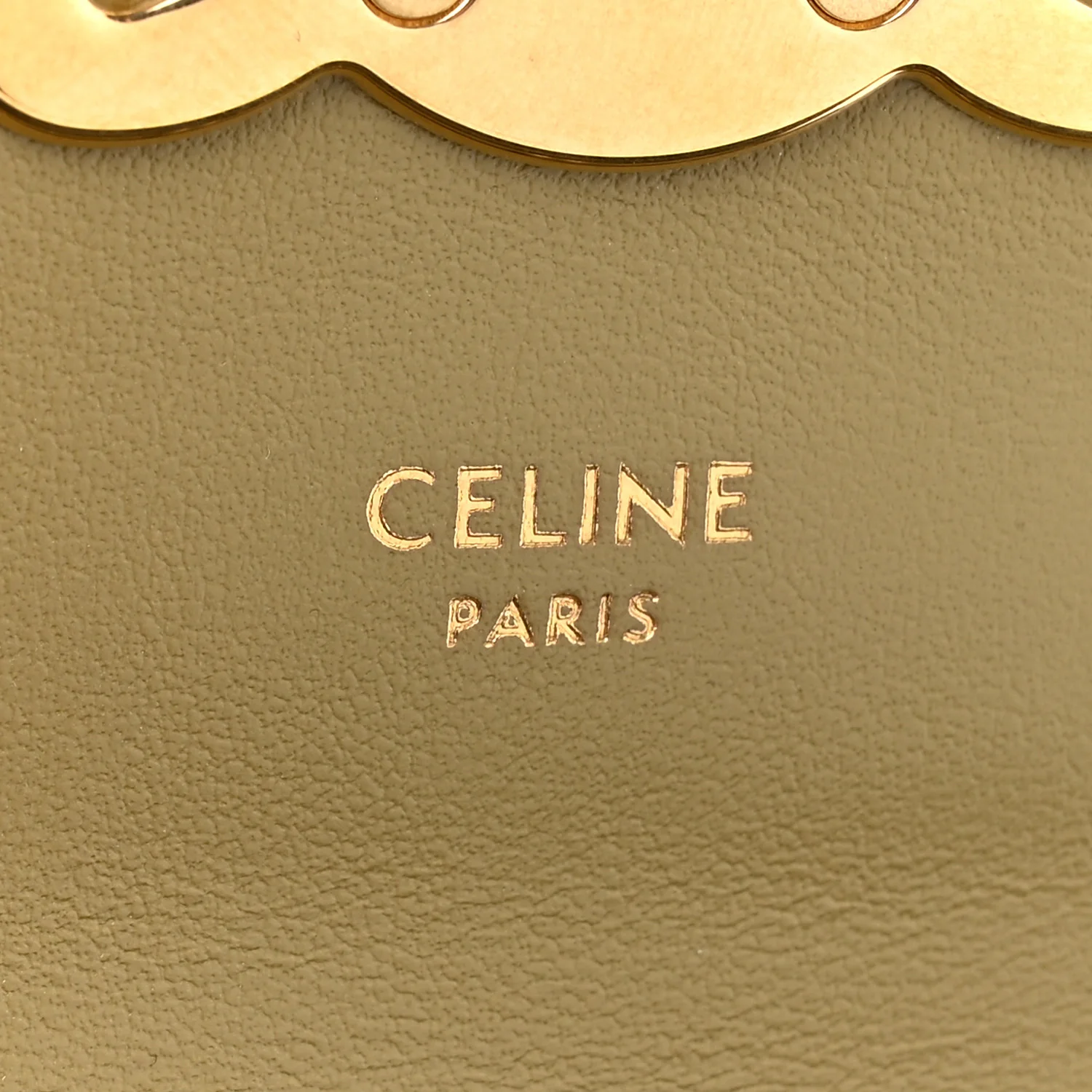 Shiny Calfskin Mini Triomphe Olive - Image 7