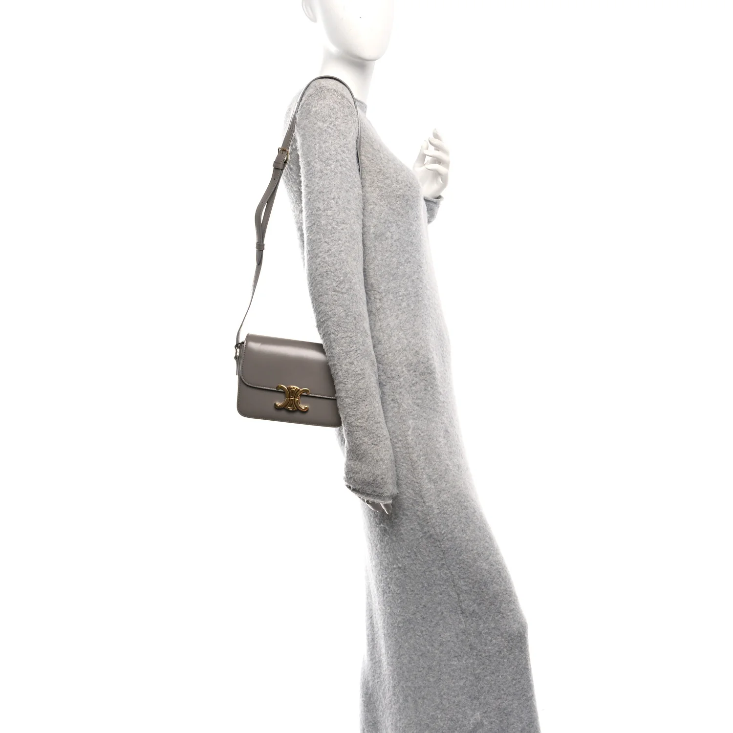 Shiny Calfskin Small Triomphe Pebble - Image 2