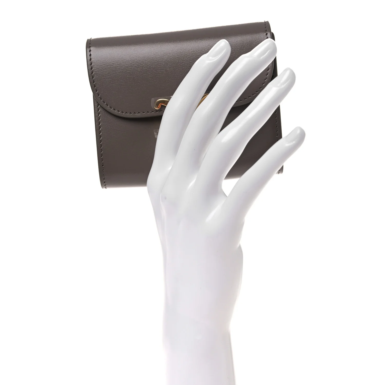 Shiny Calfskin Small Triomphe Wallet Bronze - Image 2