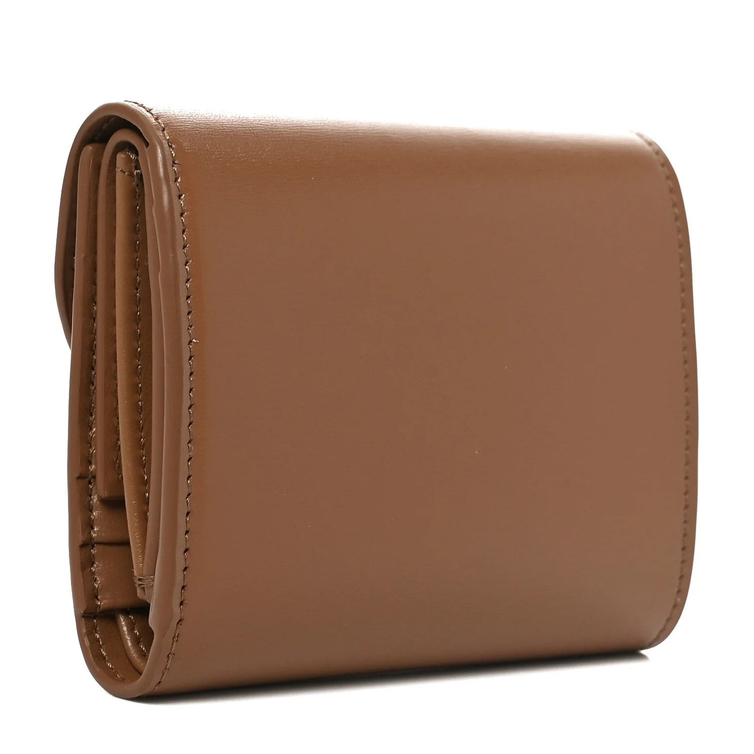 Shiny Calfskin Small Triomphe Wallet Pebble - Image 3