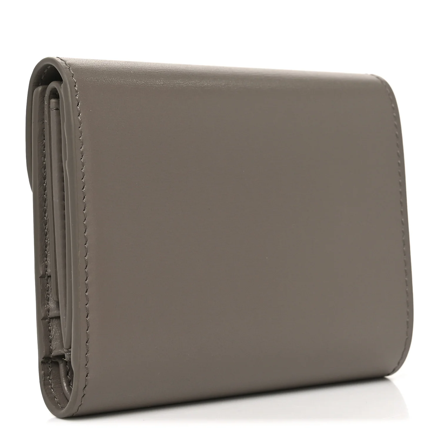 Shiny Calfskin Small Triomphe Wallet Pebble - Image 3