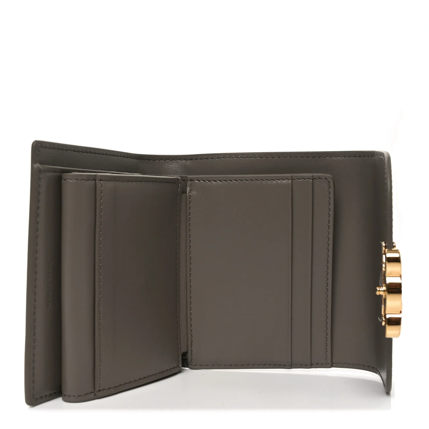 Shiny Calfskin Small Triomphe Wallet Pebble - Image 5