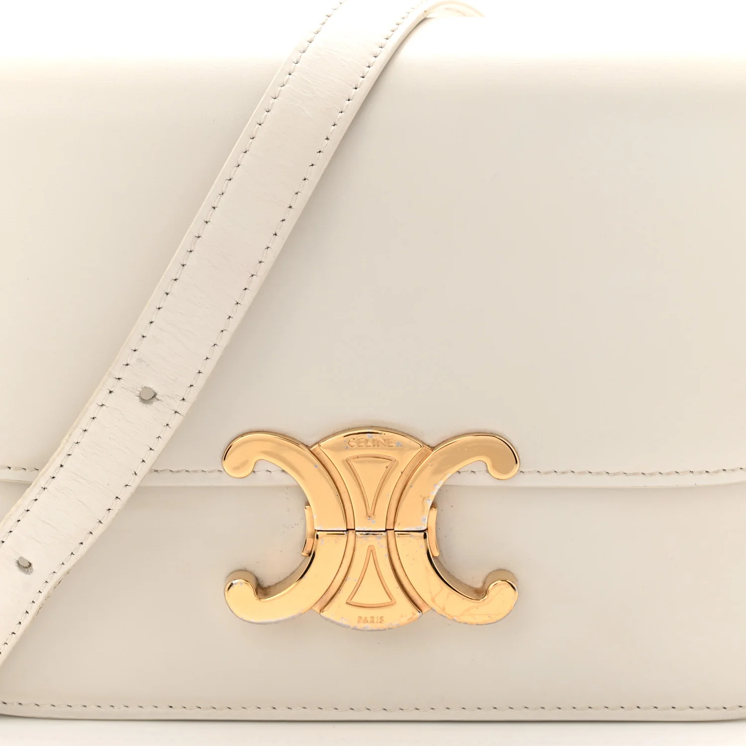 Shiny Calfskin Teen Triomphe Arctic White - Image 8