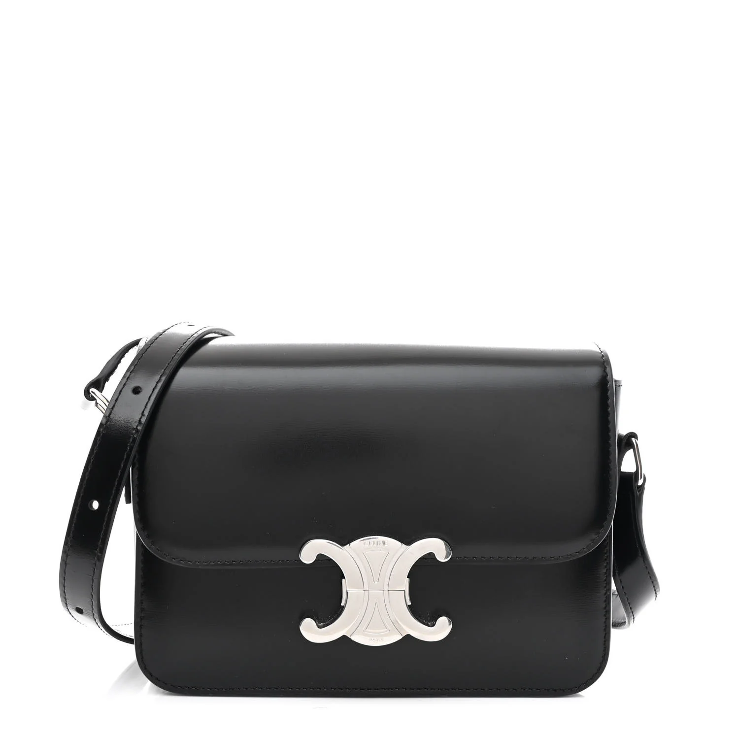 Shiny Calfskin Teen Triomphe Black