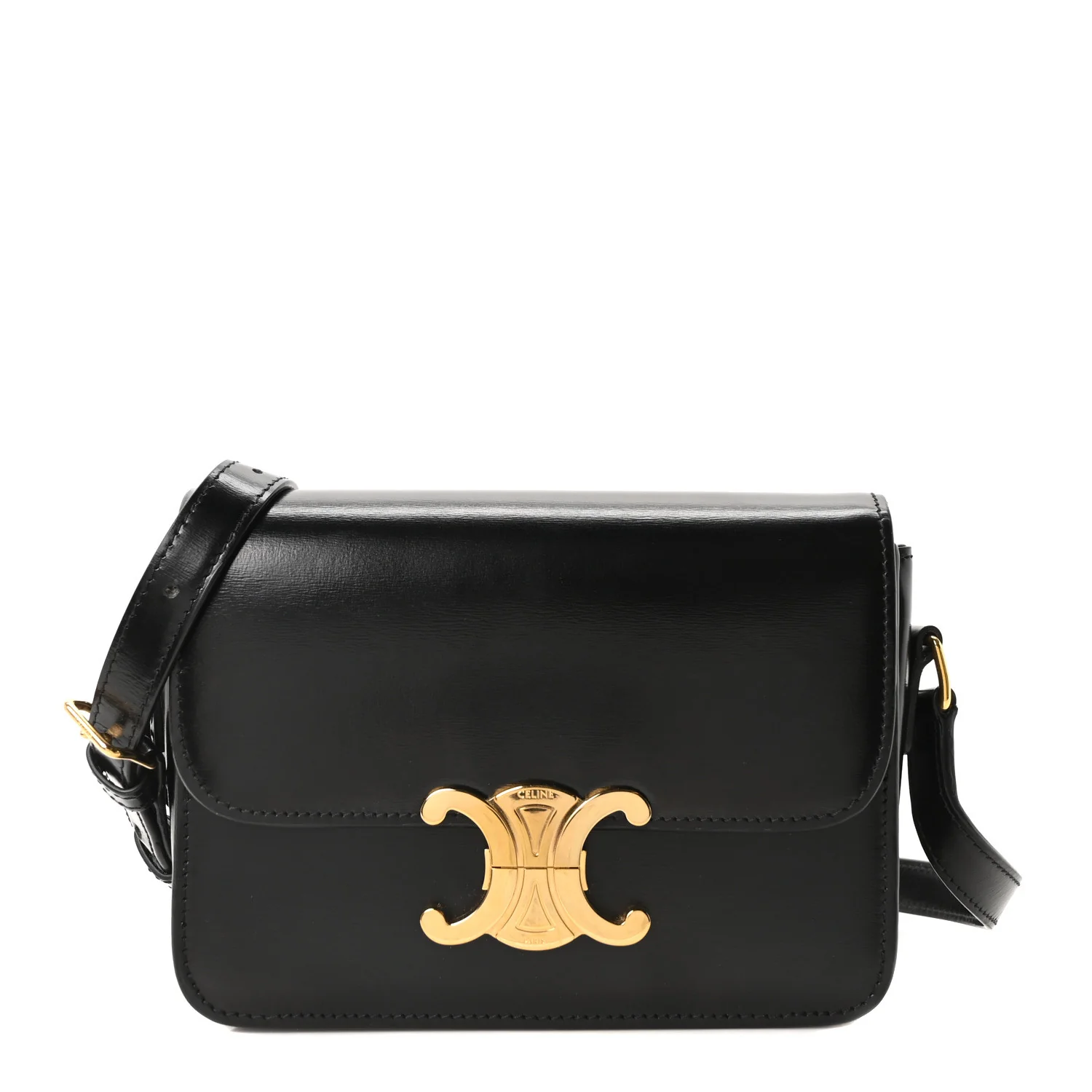 Shiny Calfskin Teen Triomphe Black