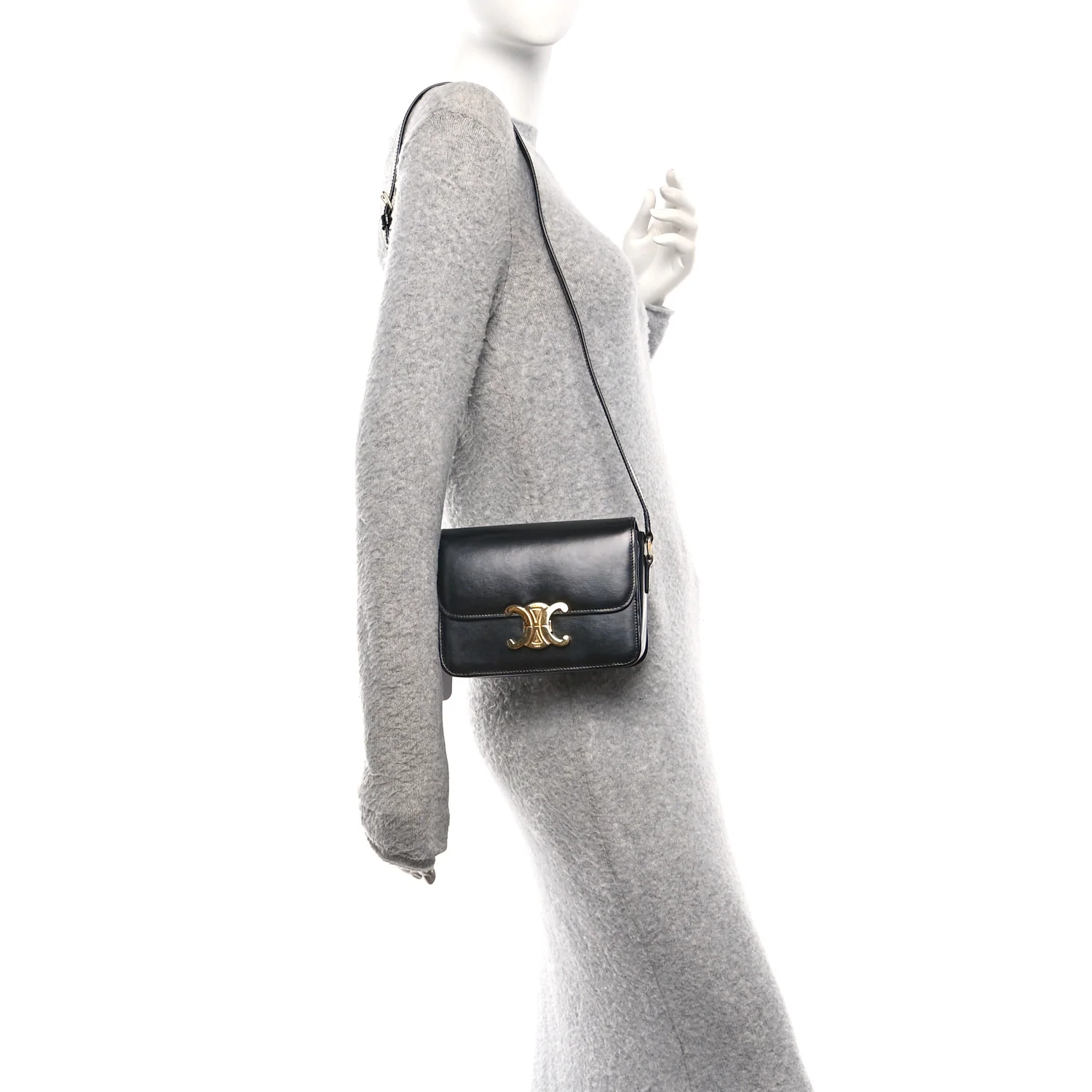 Shiny Calfskin Teen Triomphe Black - Image 2