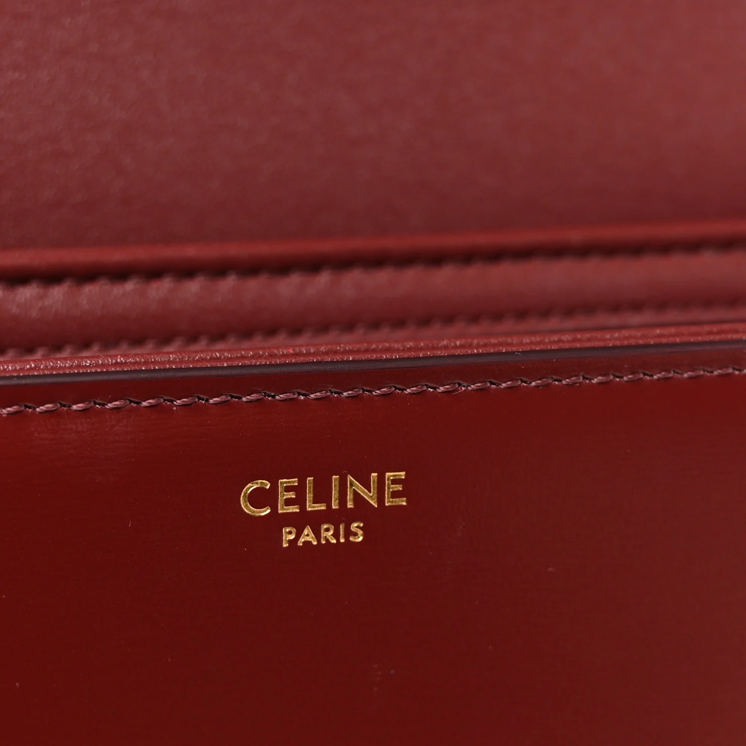 Shiny Calfskin Teen Triomphe Light Burgundy - Image 6