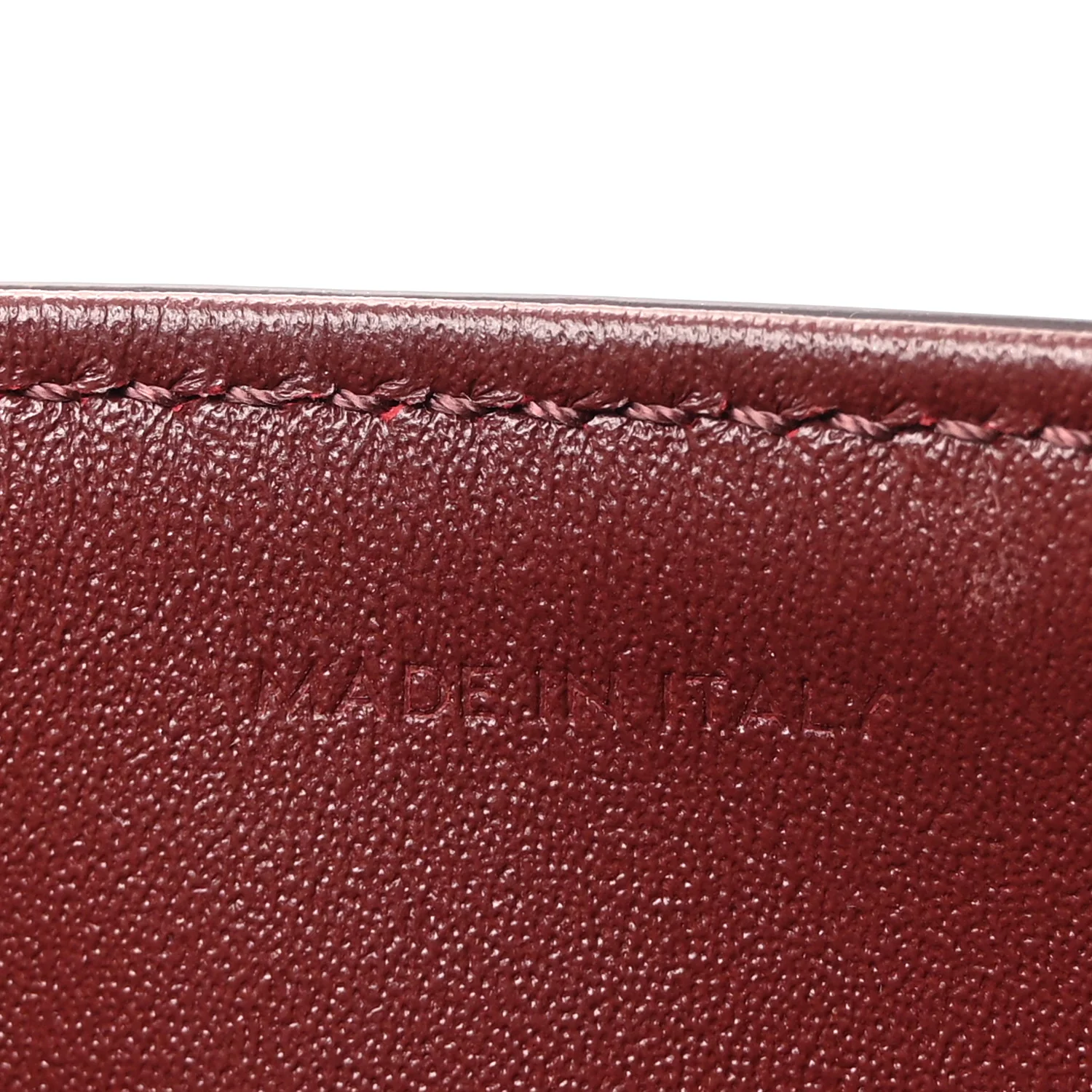 Shiny Calfskin Teen Triomphe Light Burgundy - Image 7