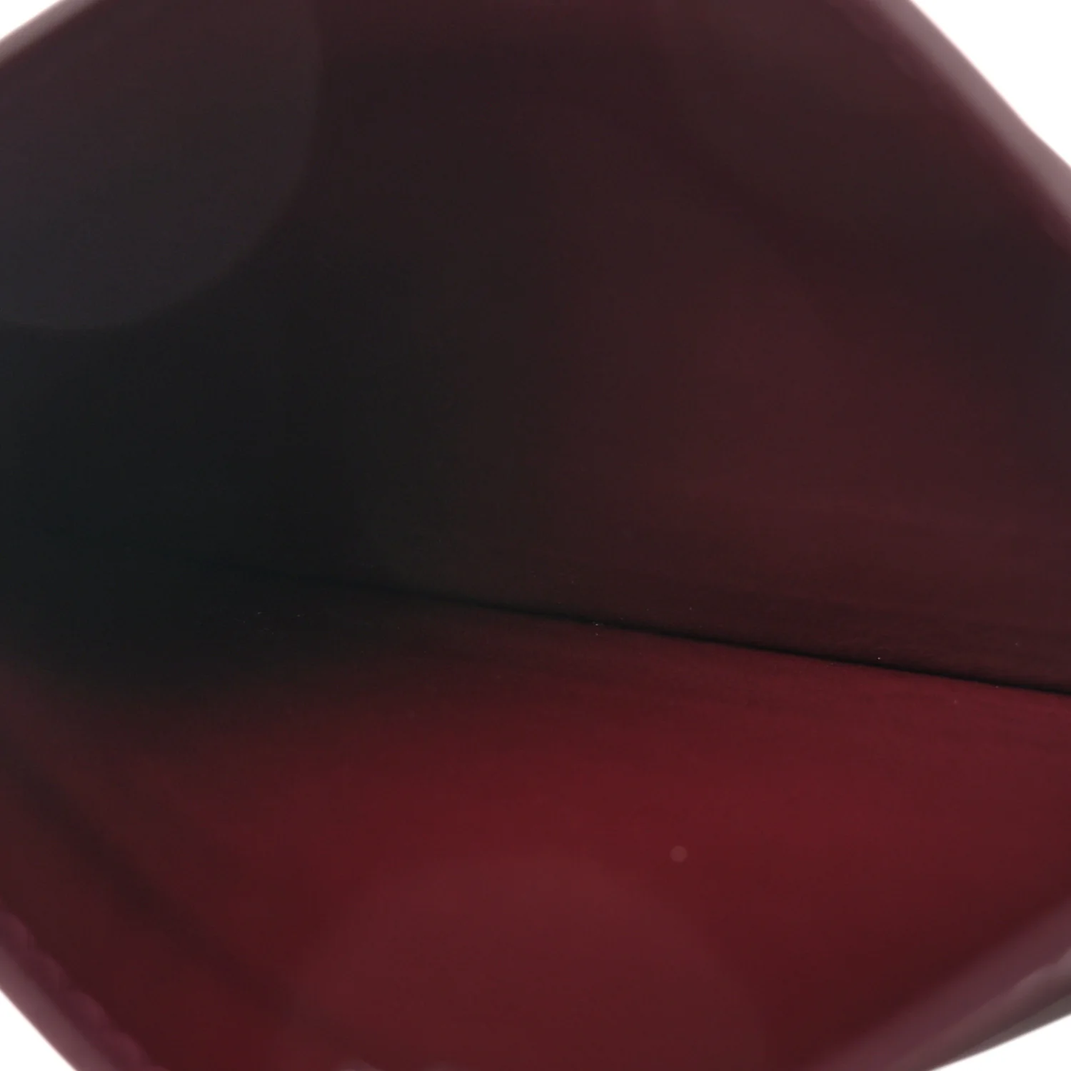 Shiny Calfskin Triomphe Card Holder Deep Burgundy - Image 5