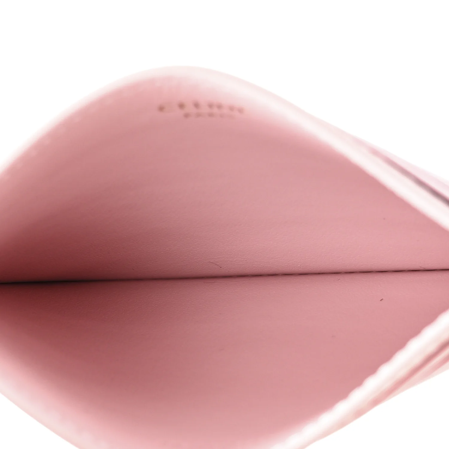 Shiny Calfskin Triomphe Card Holder Petal - Image 5