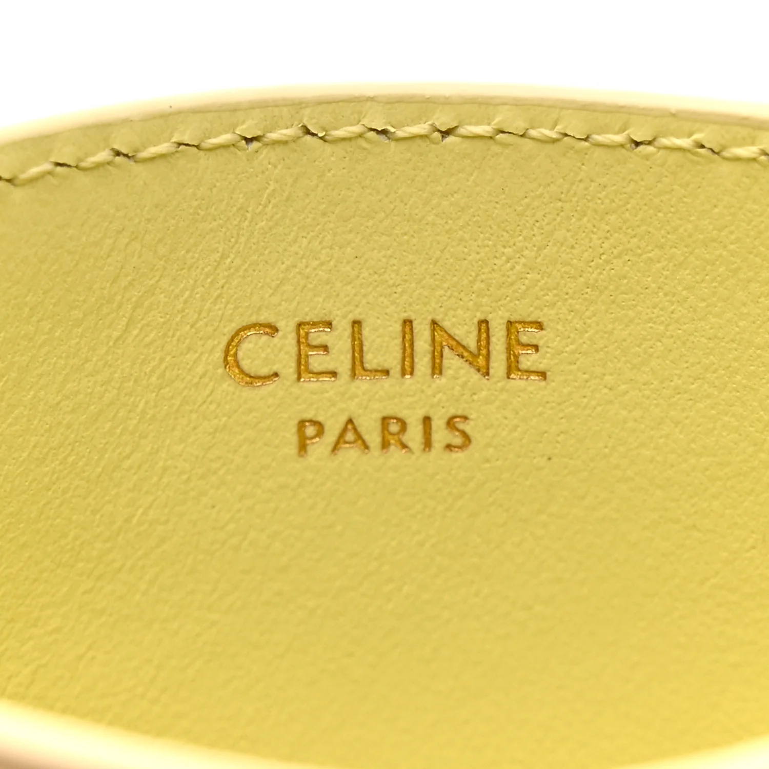 Shiny Calfskin Triomphe Card Holder Sunlight - Image 6