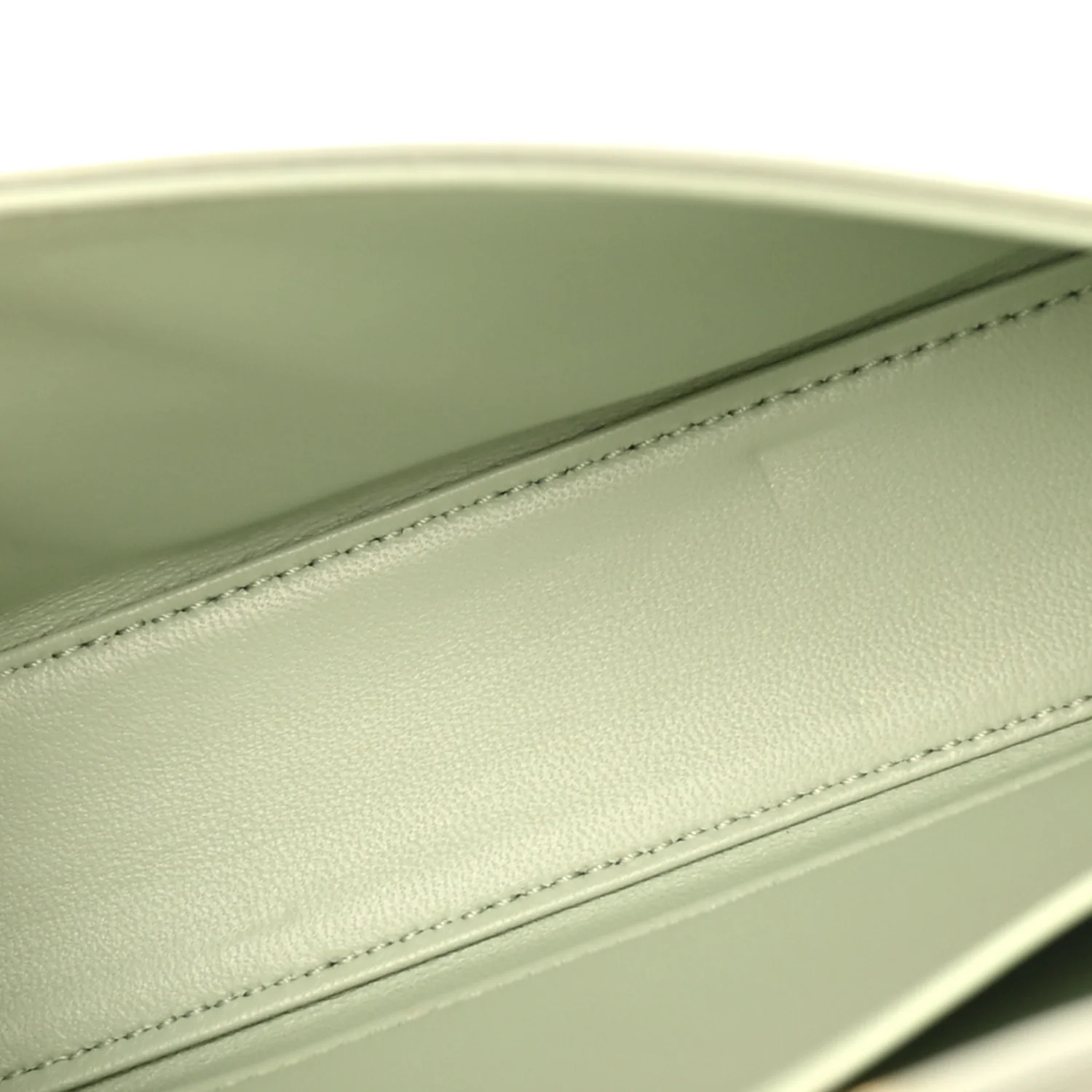 Shiny Calfskin Triomphe Chain Shoulder Bag Jade - Image 5