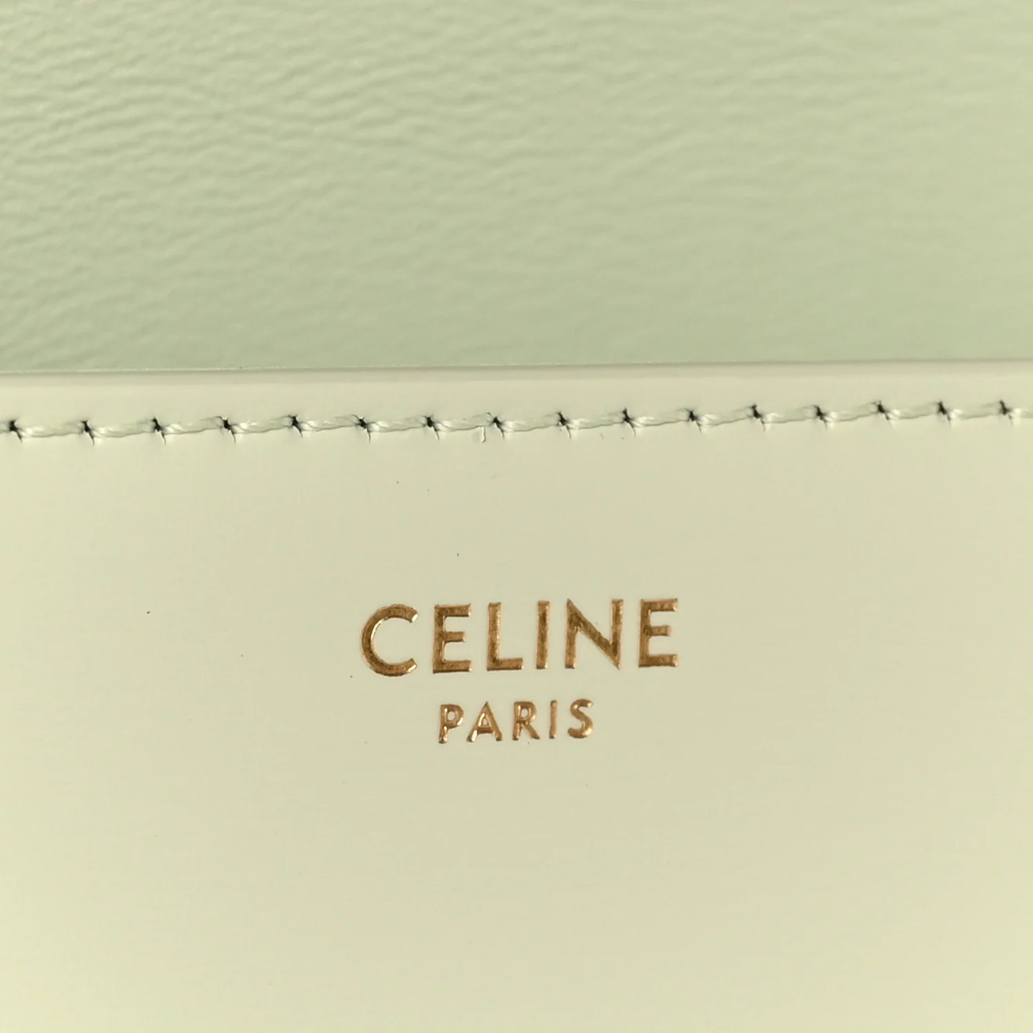 Shiny Calfskin Triomphe Chain Shoulder Bag Jade - Image 6