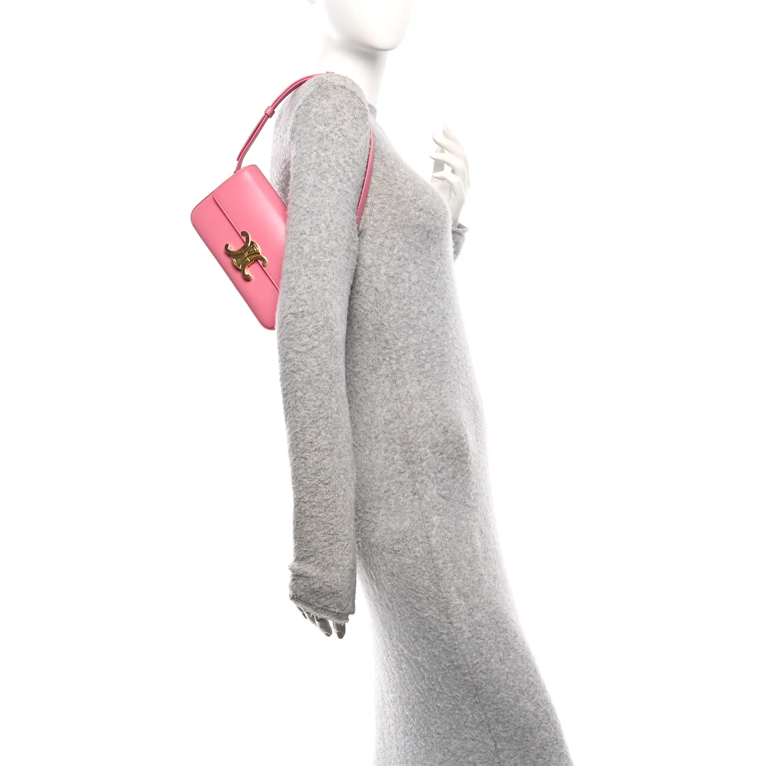 Shiny Calfskin Triomphe Flamingo - Image 2
