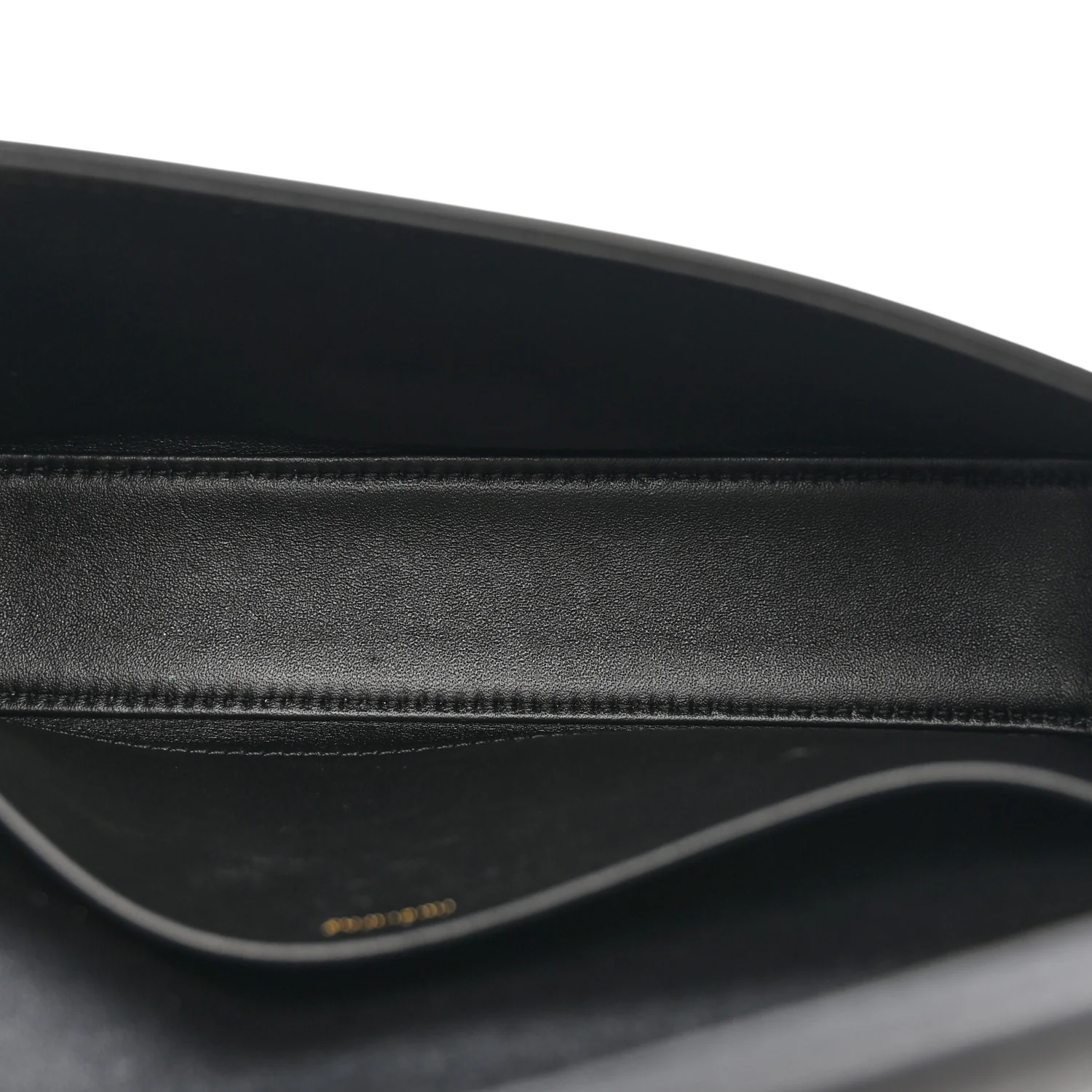Shiny Calfskin Triomphe Shoulder Bag Black - Image 5