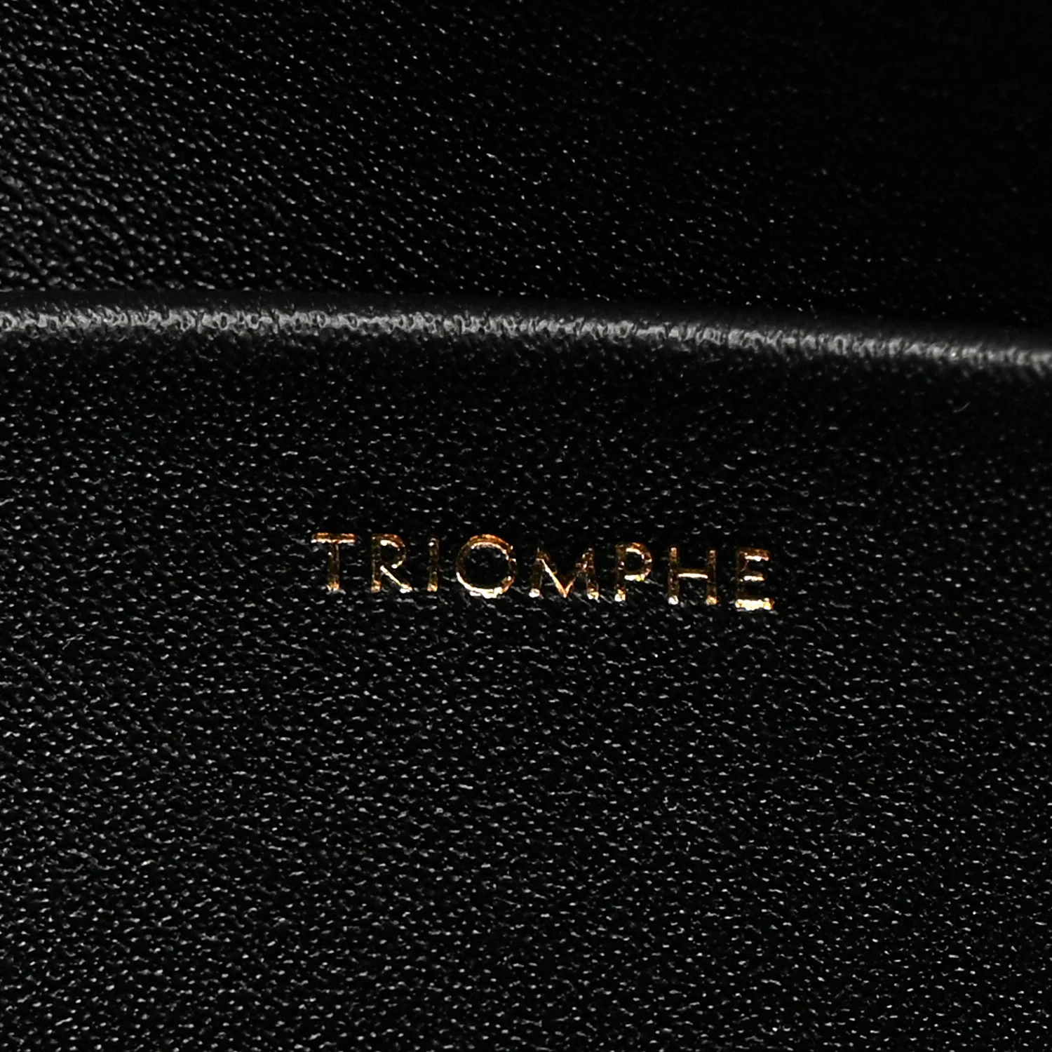 Shiny Calfskin Triomphe Shoulder Bag Black - Image 7