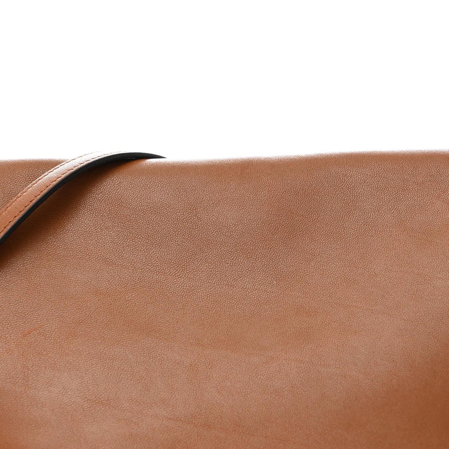 Shiny Lambskin Soft Triomphe Besace Bag Soft Tan - Image 8