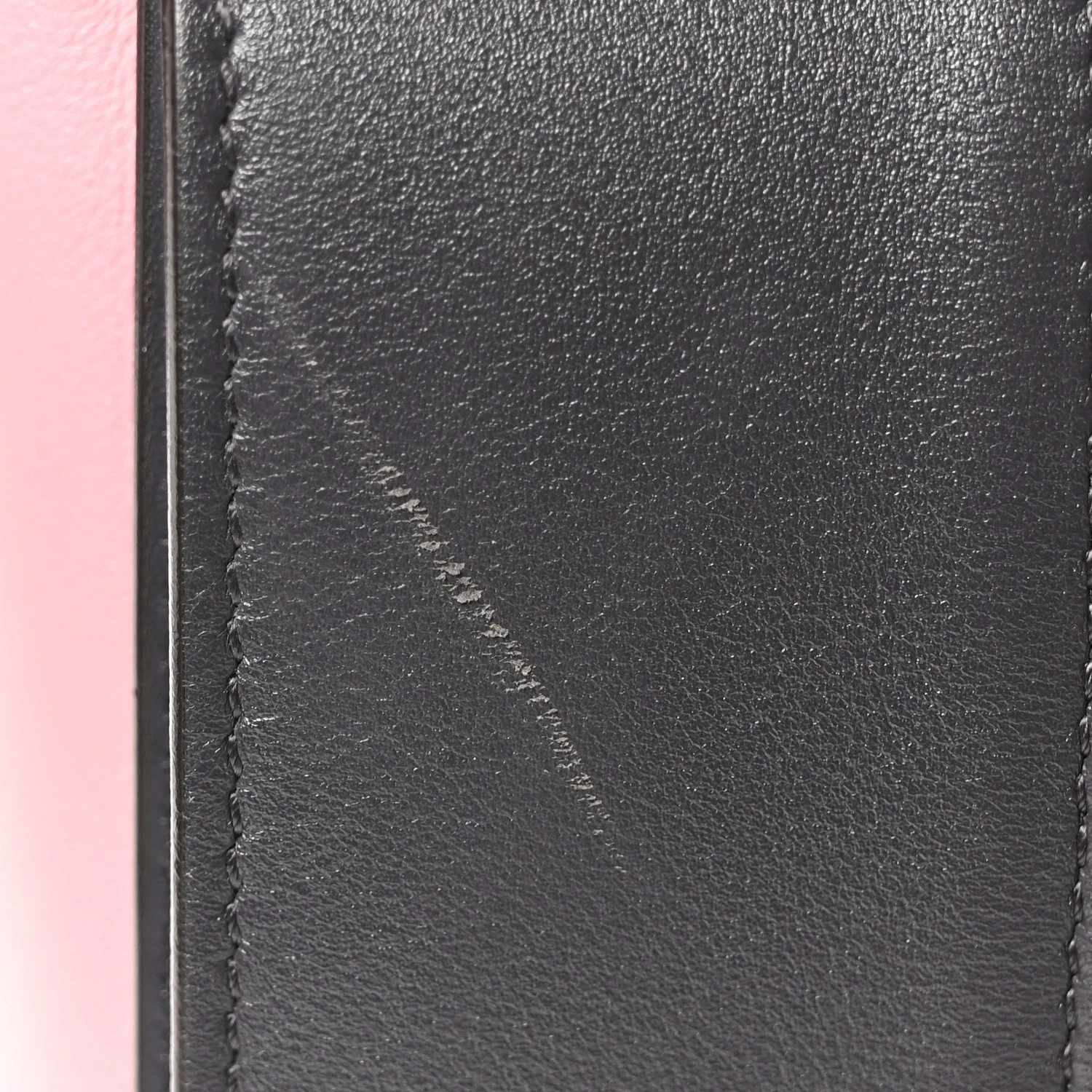 Shiny Smooth Calfskin Medium Frame Shoulder Bag Liquorice Antique Rose - Image 11