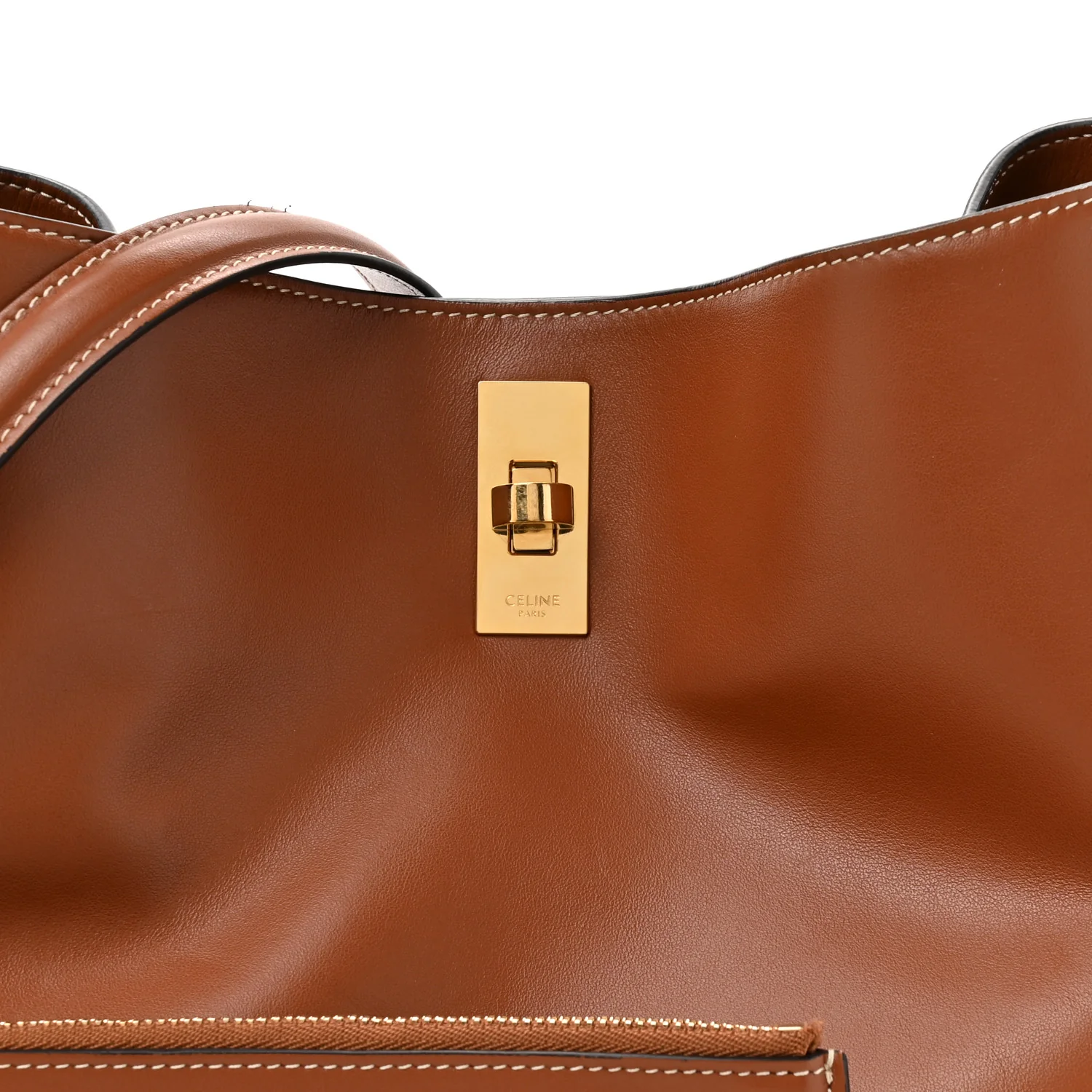 Smooth Calfskin Bucket 16 Bag Tan - Image 8