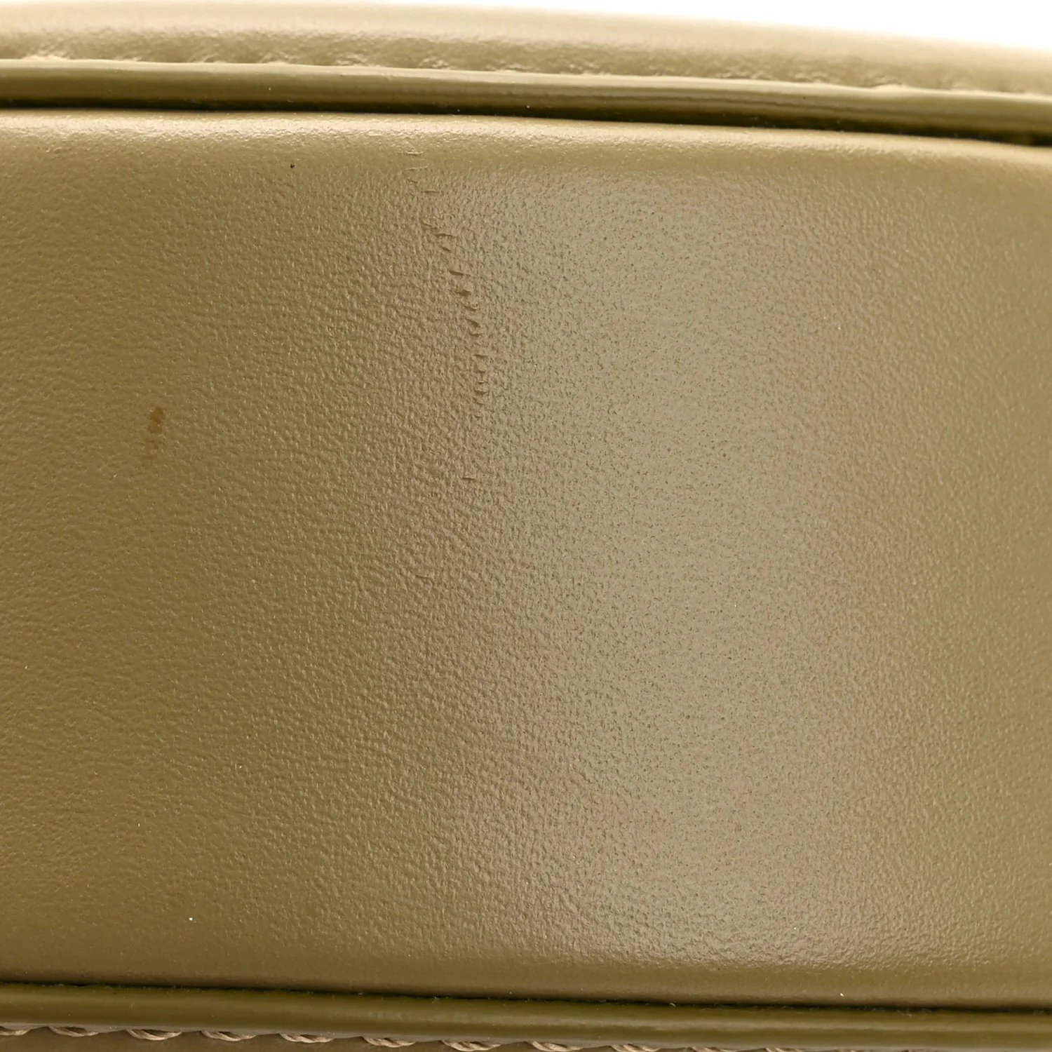 Smooth Calfskin Cuir Small Triomphe Oval Purse Crossbody Olive - Image 13