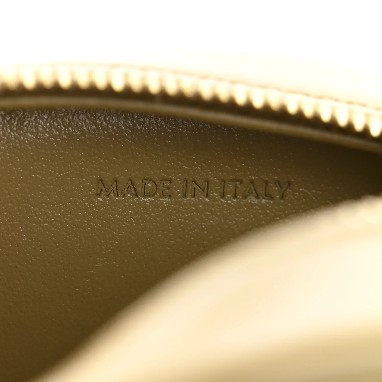 Smooth Calfskin Cuir Small Triomphe Oval Purse Crossbody Olive - Image 7