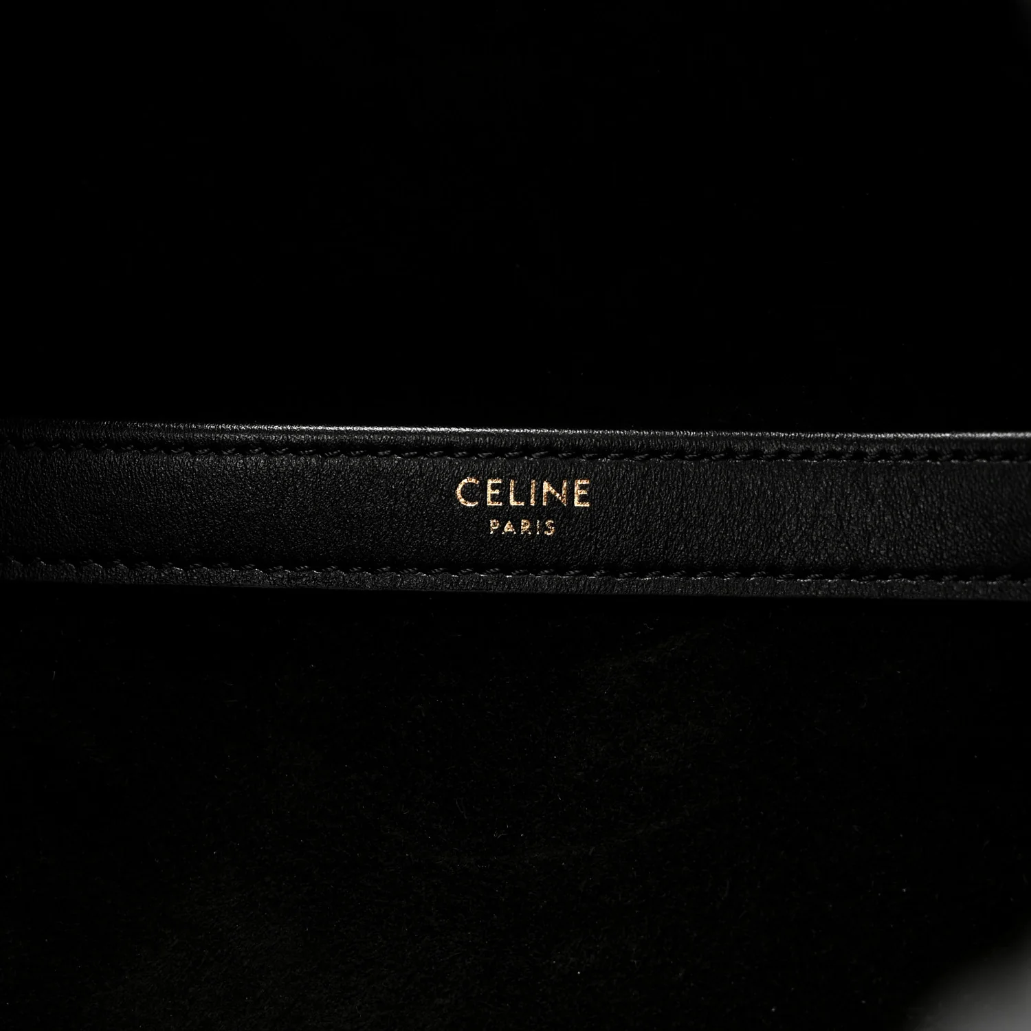Smooth Calfskin Cuir Triomphe Cabas Drawstring Black - Image 7