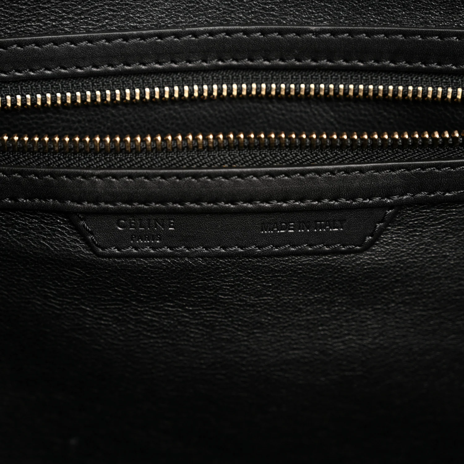 Smooth Calfskin Linen Tricolor Mini Luggage Black Khaki Navy - Image 6